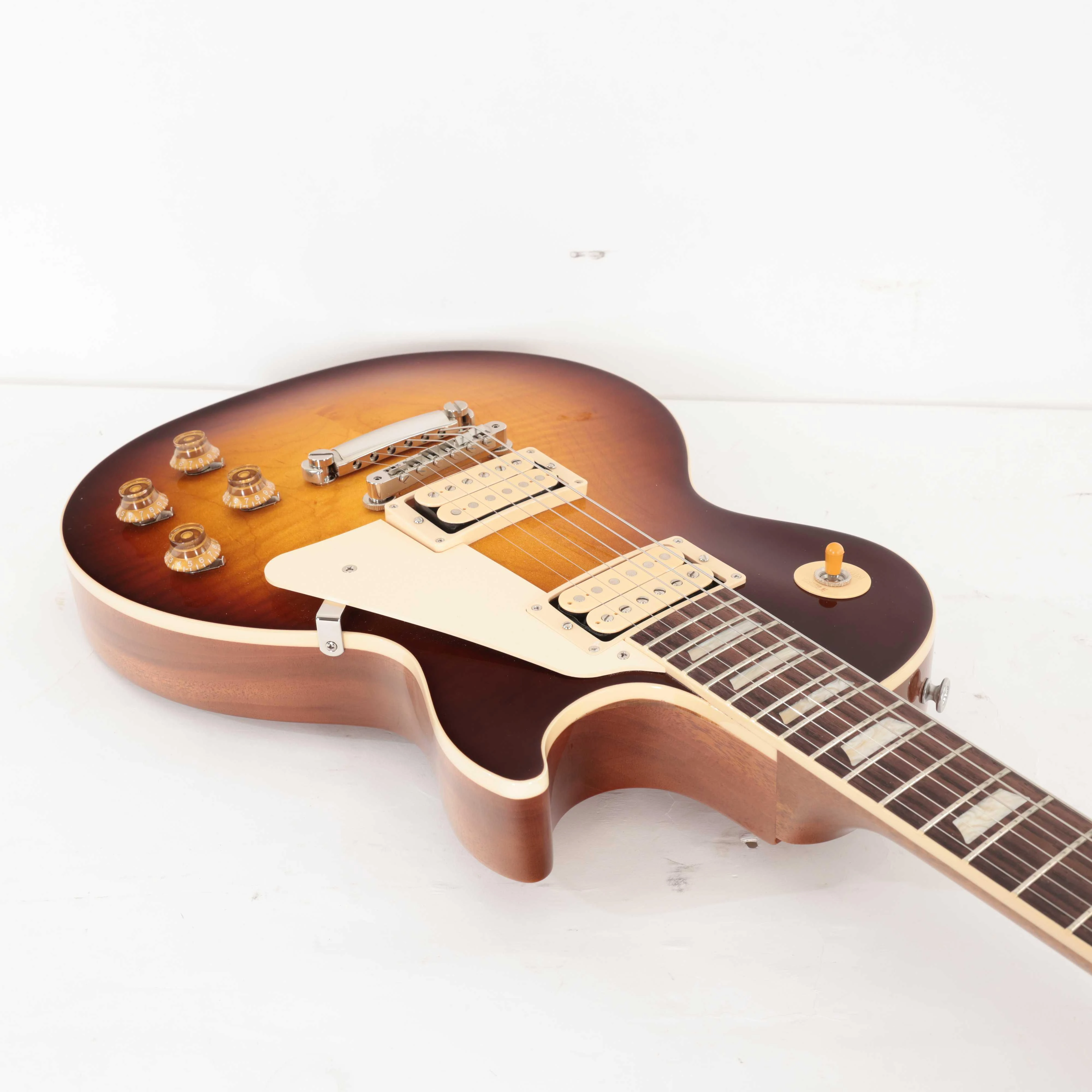 Second Hand Gibson Les Paul 50s Standard Double Trouble Electric Guitar In Bourbon Burst #324 - SH-91-0324 (9).jpg