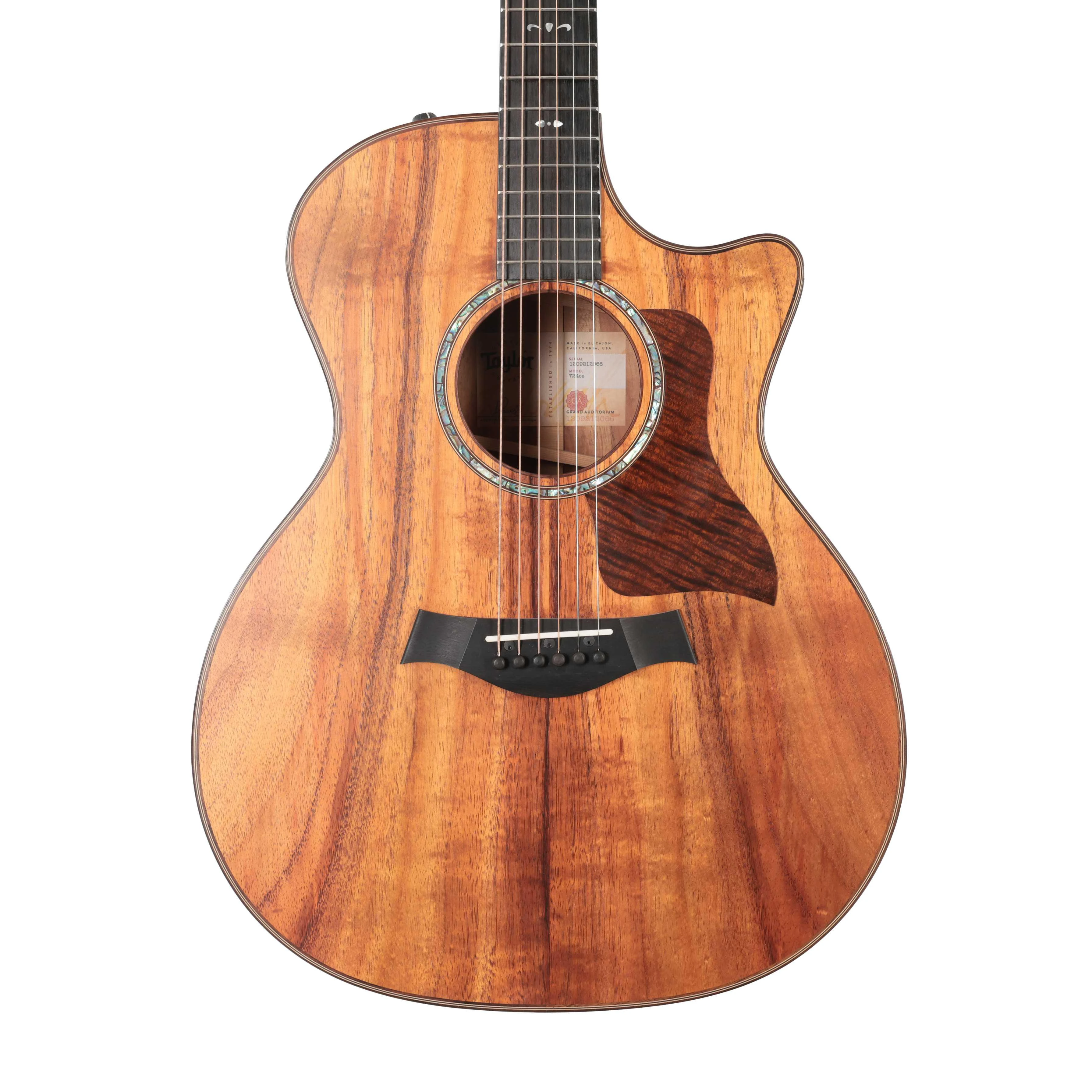 Second Hand Taylor 724ce Koa Acoustic Electric Guitar In Satin Natural With ES2 Pickup #139 - SH-131-0139 (2).jpg