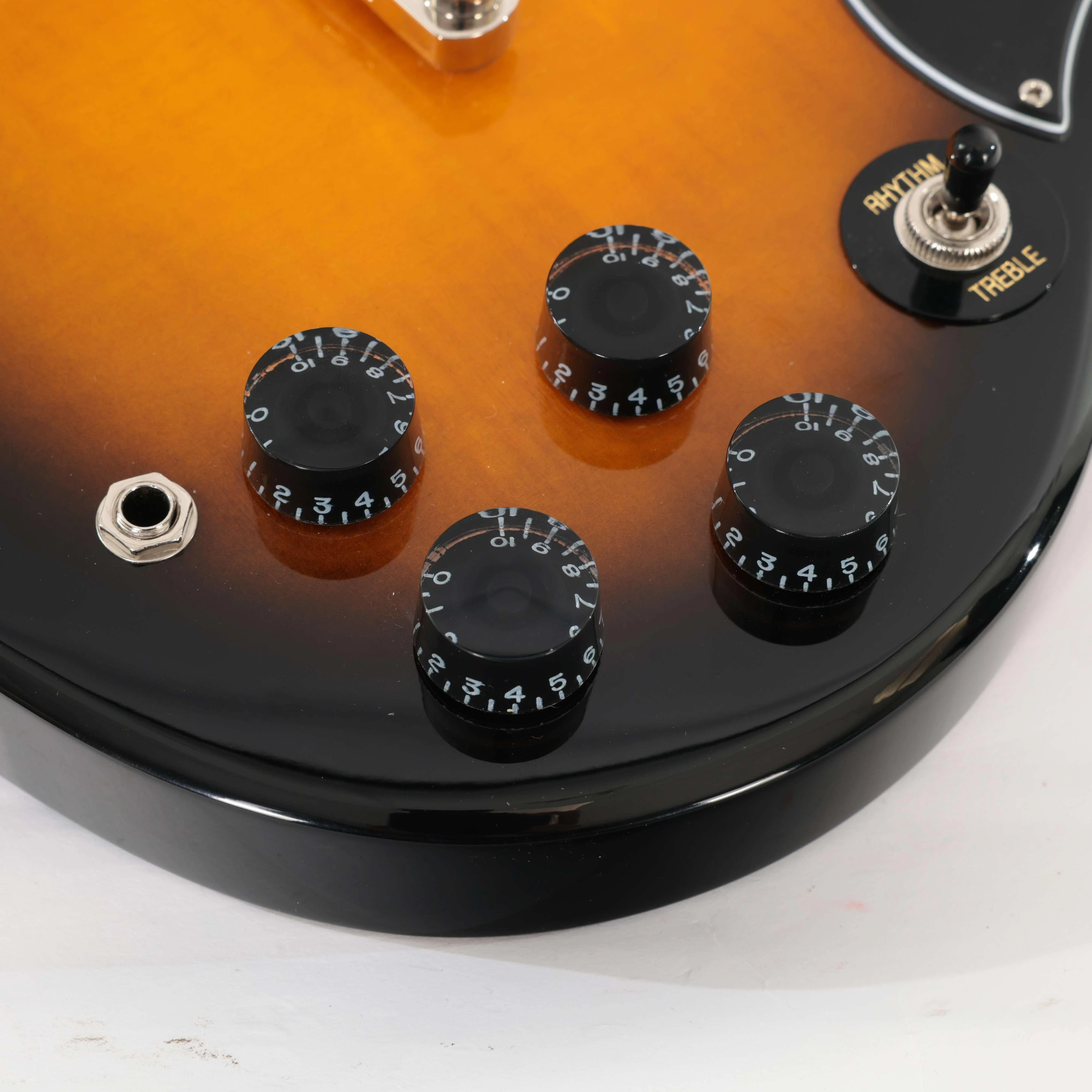 Second Hand Epiphone SG Tribute Plus Electric Guitar In Vintage Sunburst #340 - SH-91-0340 (9).jpg