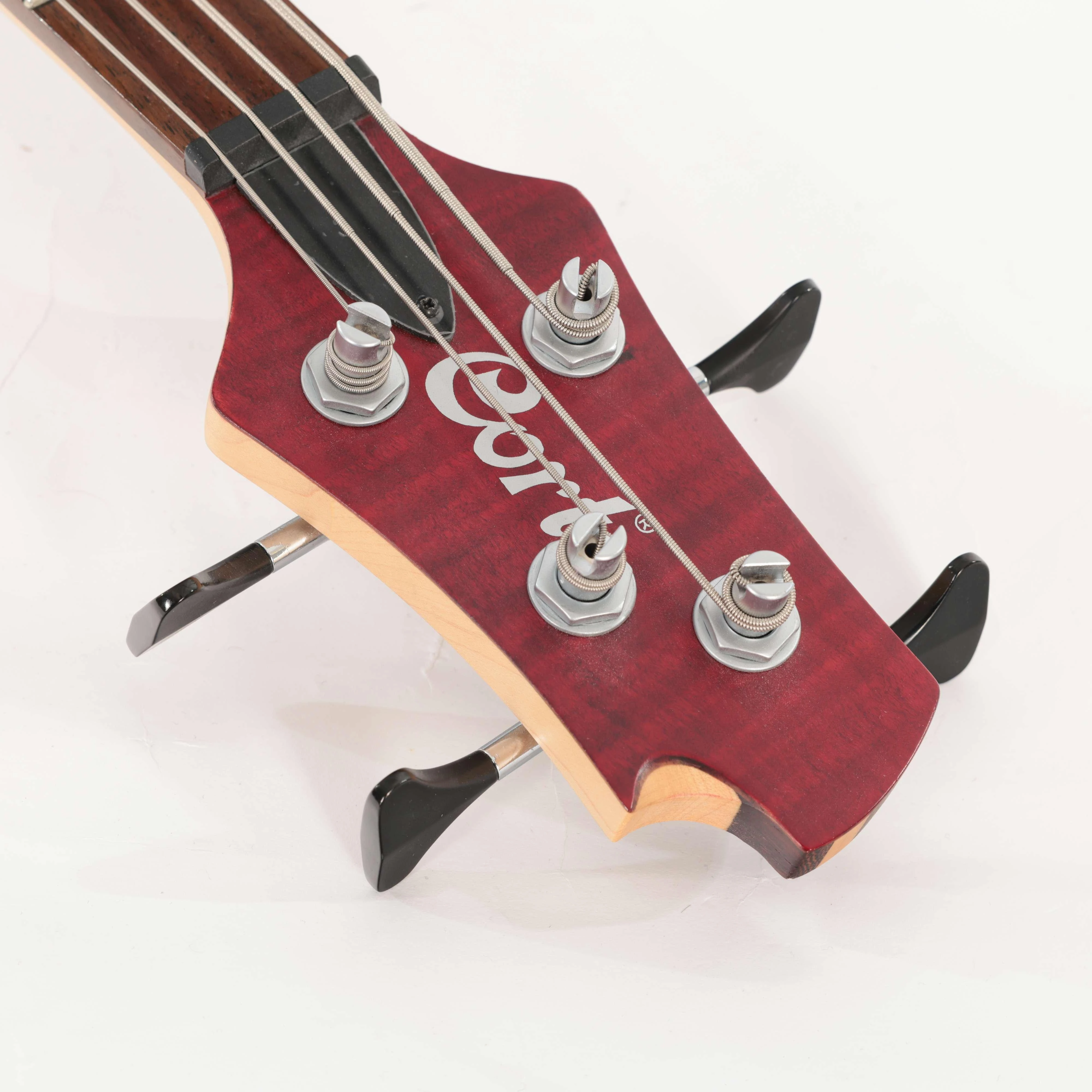 Second Hand Cort Artisan A4 Plus FMMH Bass Guitar In Open Pore Black Cherry #233 - SH-221-0233 (13).jpg