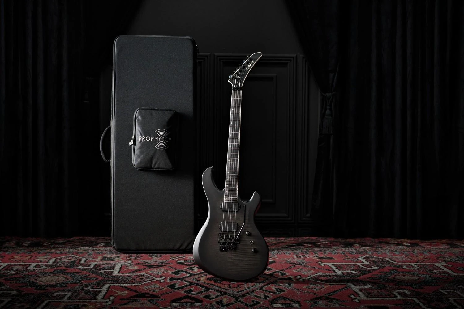 Epiphone Prophecy Victory FR Electric Guitar in Obsidian Storm - EYVFOSSBF_MRK_11442_16x9.jpg