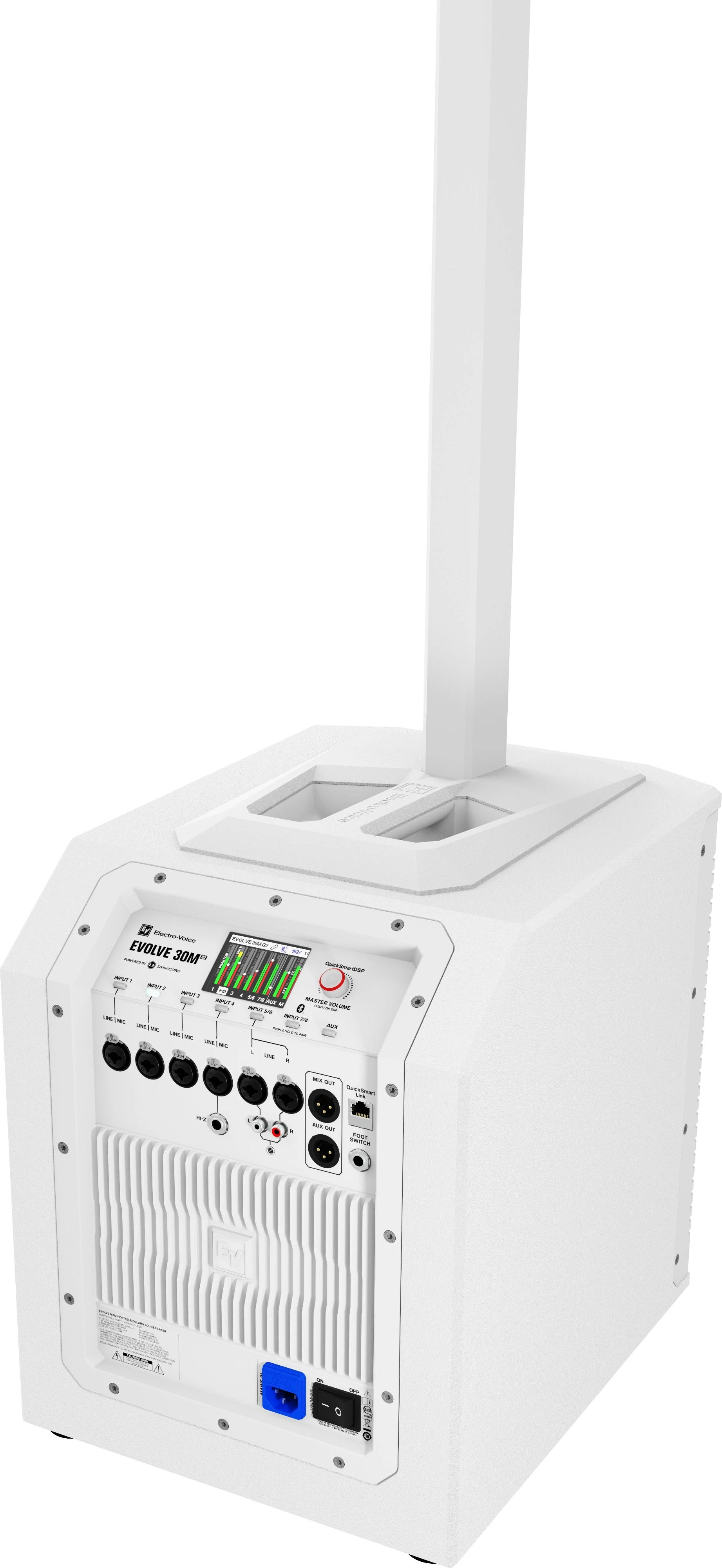 Electro Voice EVOLVE 30M G2 W - White Column PA System With Integrated Mixer - EVOLVE30M-G2-W (6).jpg