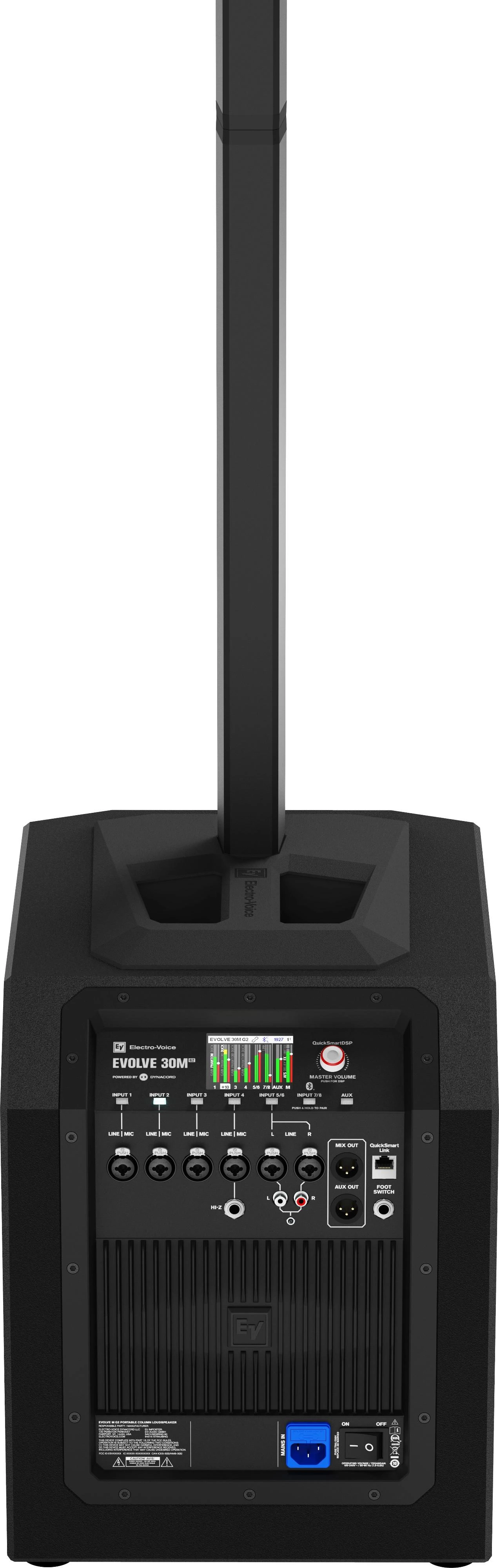 Electro Voice EVOLVE 30M G2 - Black Column PA System With Integrated Mixer - EVOLVE30M-G2-EU (7).jpg