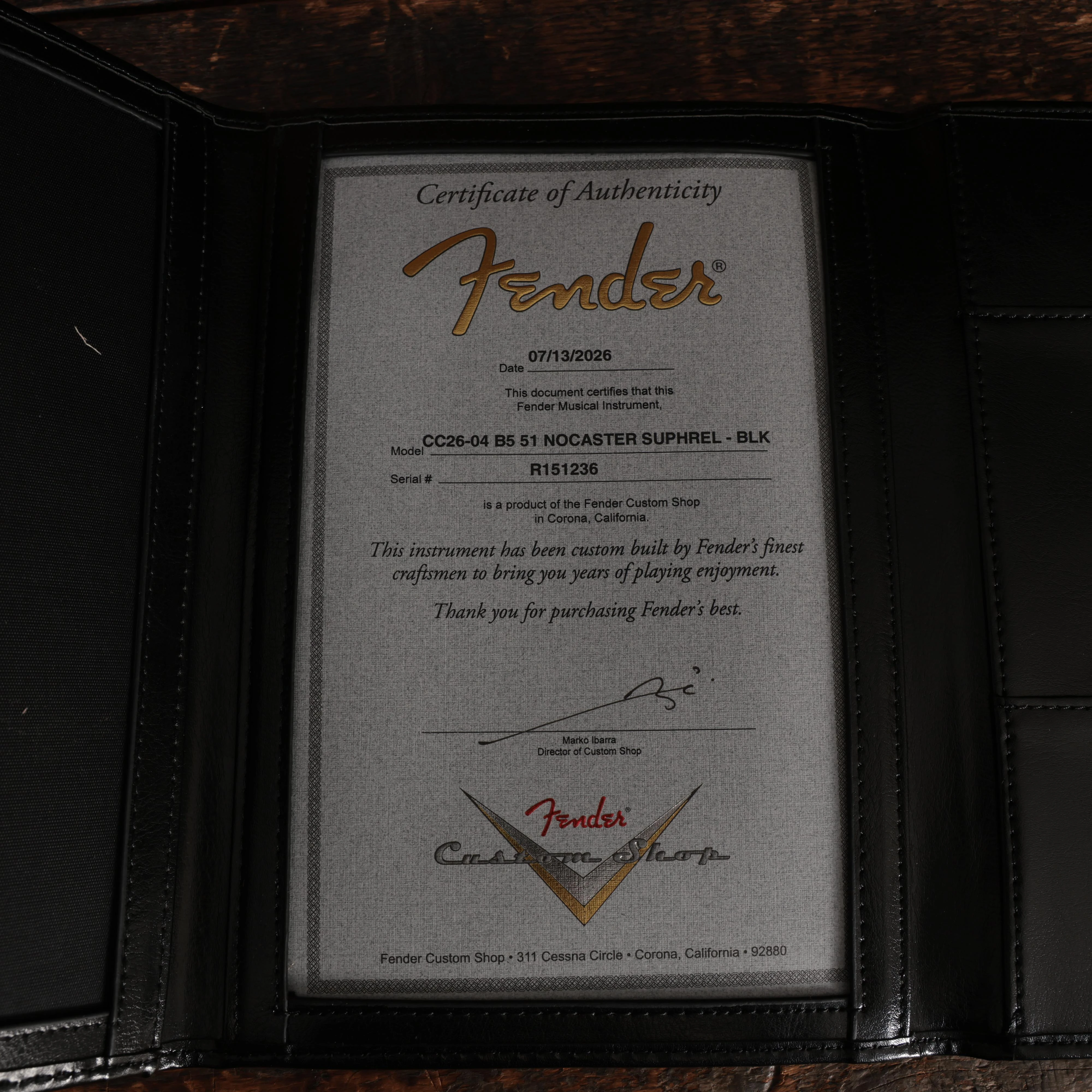 Fender Custom Shop '51 Nocaster in Black Super Heavy Relic - R151236 (9).JPG