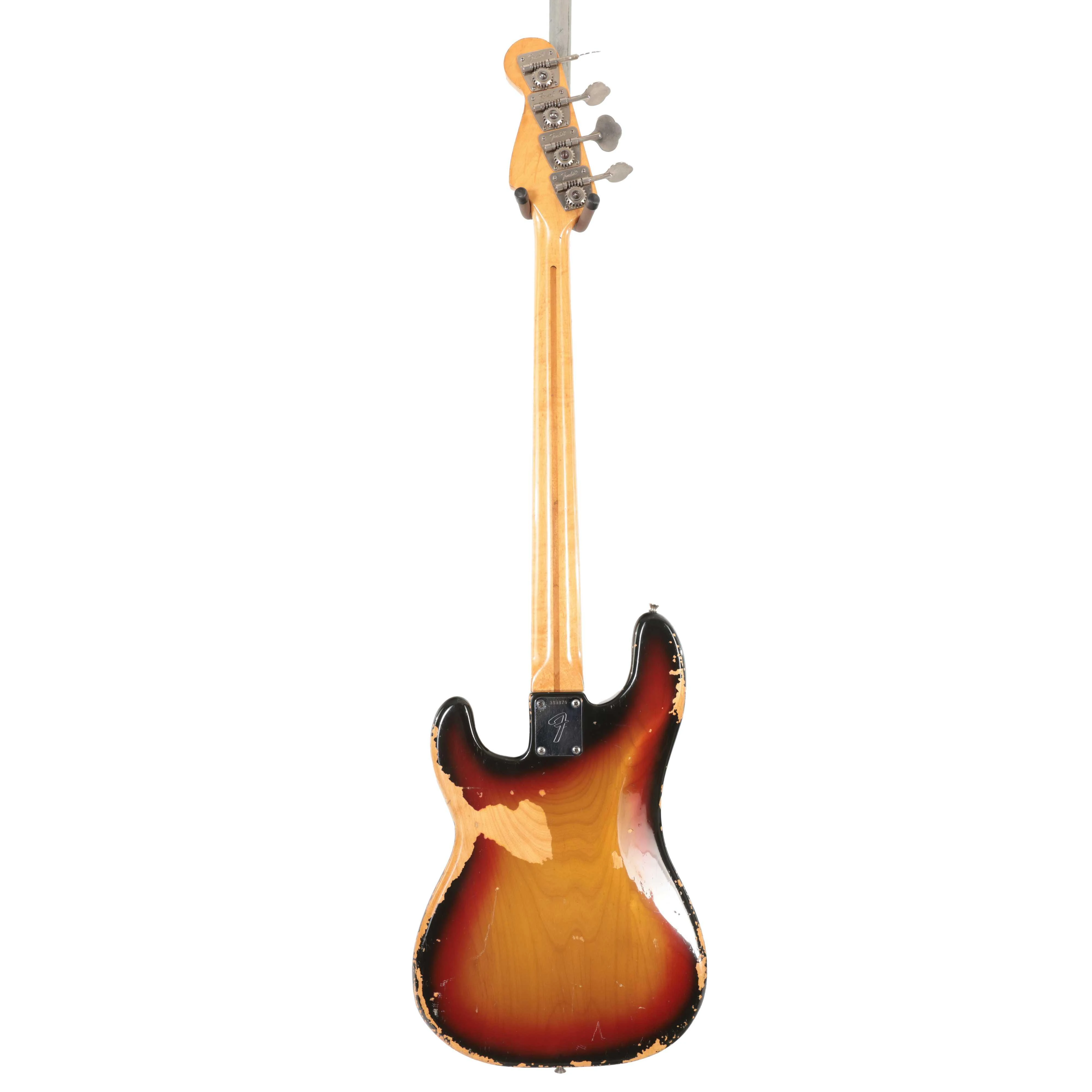 Second Hand Fender 1972 P Bass 3 Tone Sunburst & Maple Neck #872 - SOR01872 (4).jpg