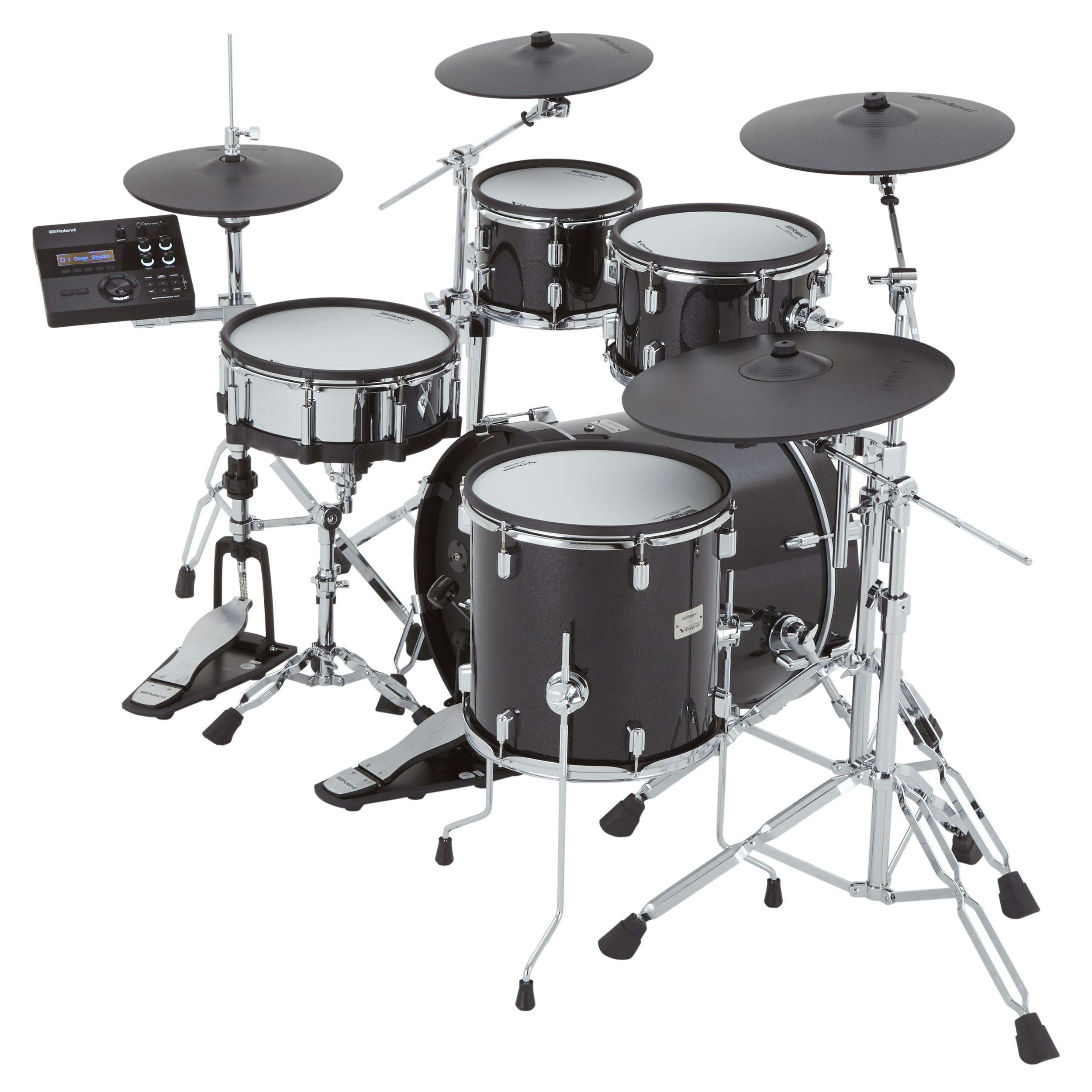 Roland VAD507 Ultimate Acoustic Design V-Drum Electronic Drum Kit - 542639-VAD507-Sideup.jpg