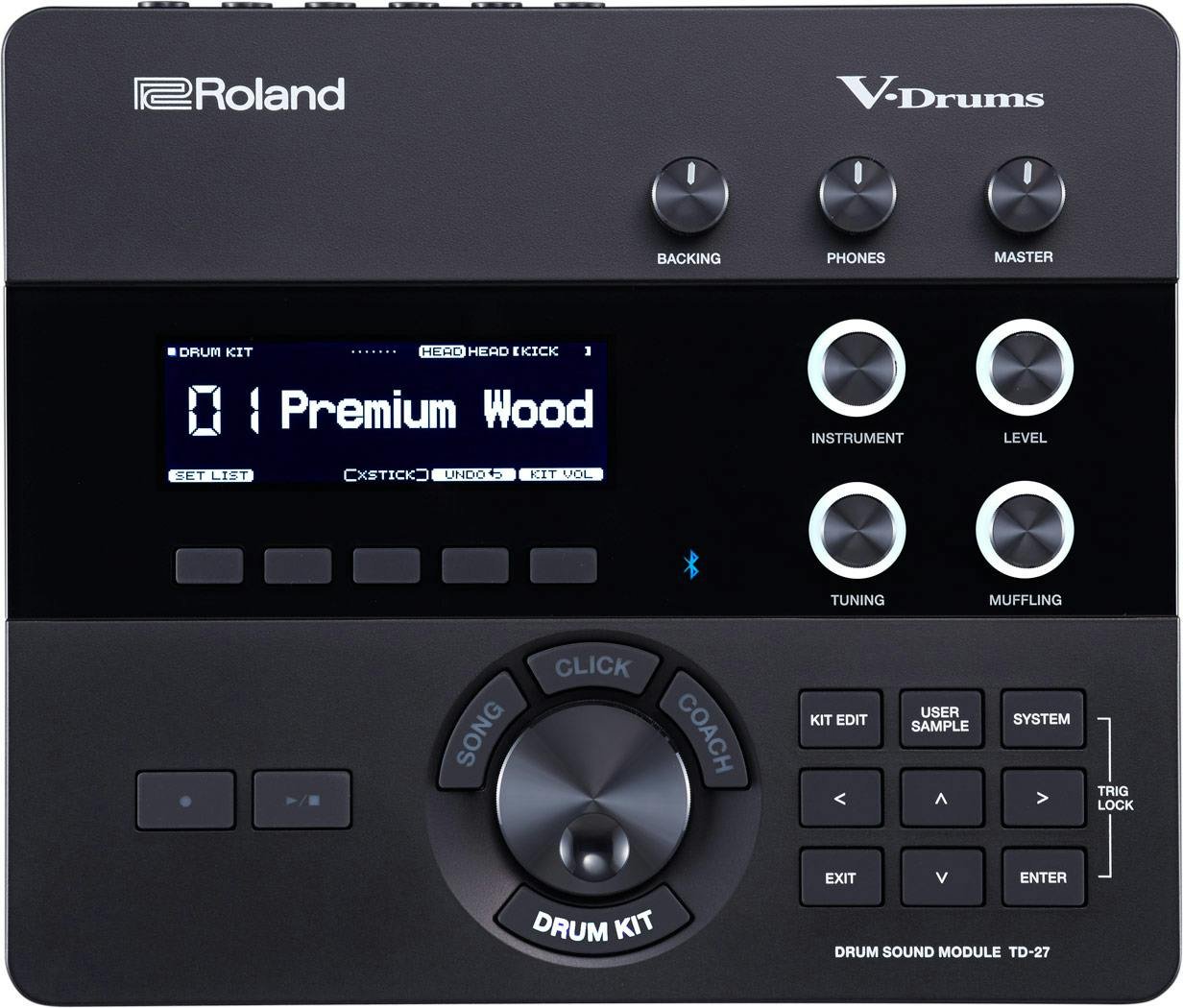 Roland TD27 Electronic Drum Kit Module - 455915-td-27_top_gal.jpg