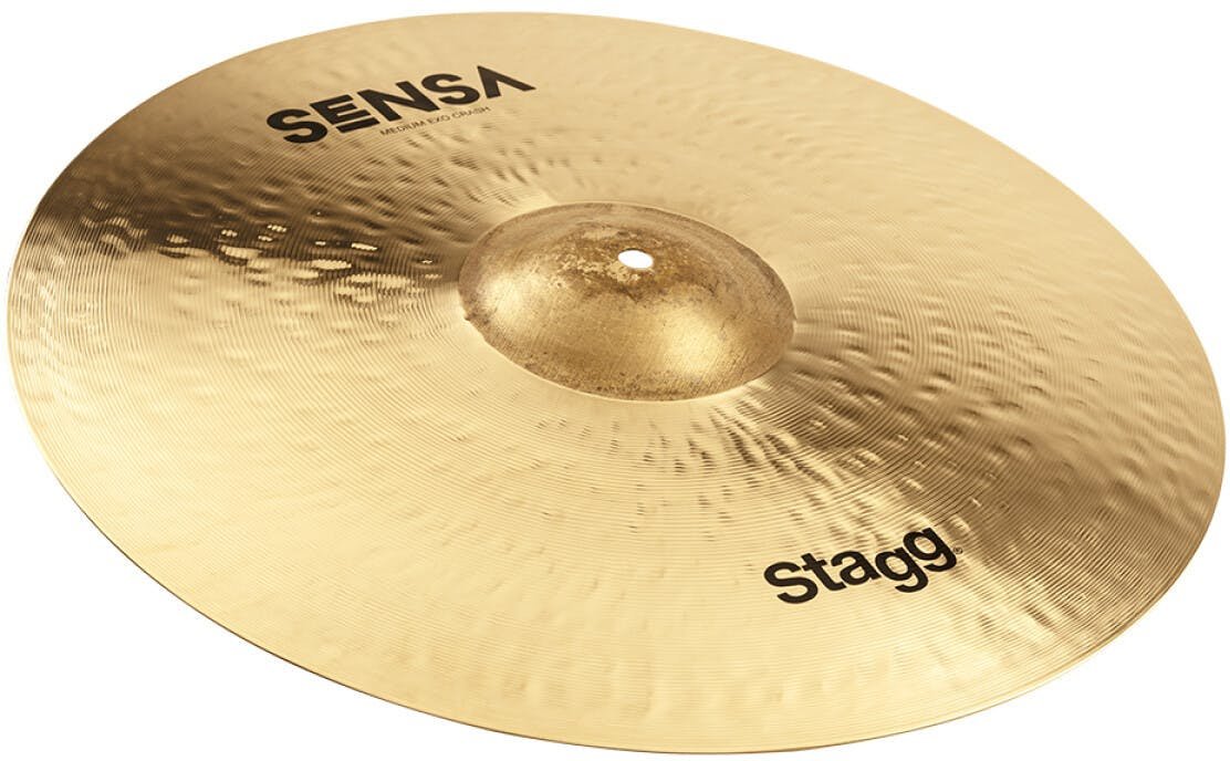 Stagg 16" Sensa Exo Crash Cymbal - SEN-CM16E-STAGG-SEN-CM16E-Tilt.jpg