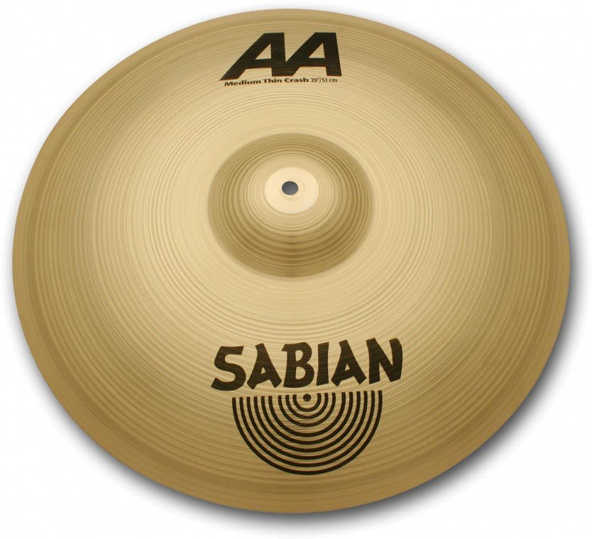 Sabian AA 16" Medium Thin Crash Cymbal Natural - 27527-S21607.jpg