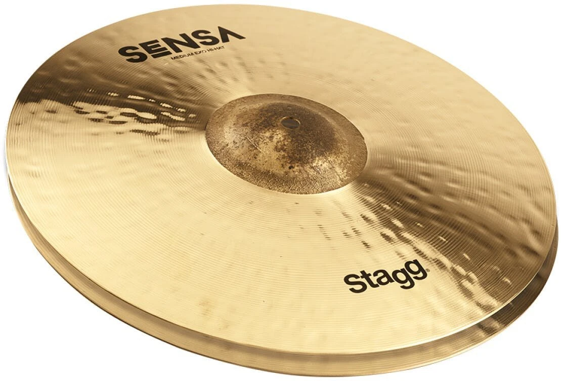 Stagg 14" Sensa Exo Hi-Hat Cymbal - SEN-HM14E-STAGG-SEN-HM14E-Tilt.jpg