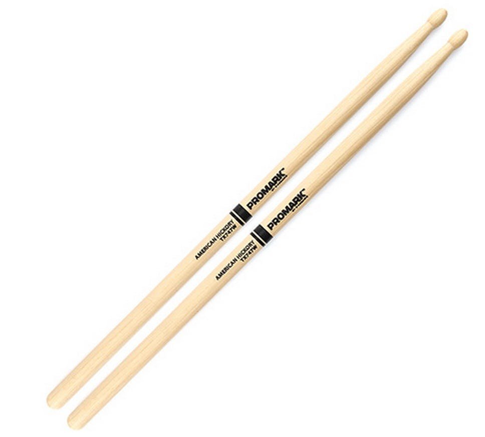 Promark 747 Hickory"Rock" Wood Tip Drum Sticks - 79350-tmp9C84.jpg