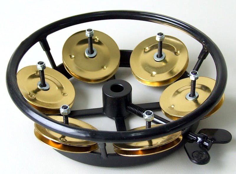 Meinl Hi Hat Tambourine with Brass Jingles - 76939-tmpE562.jpg