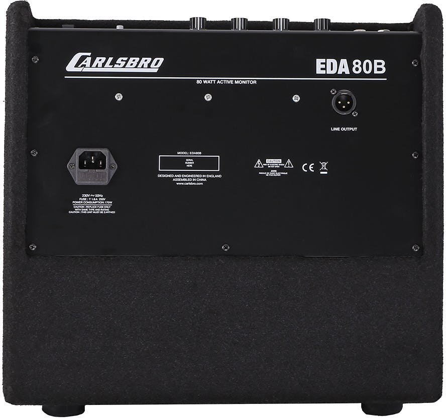 Carlsbro EDA80B Drum Monitor - EDA80-Carlsbro-EDA80B-electronic-drum-amplifier-active-speaker-rear.jpg