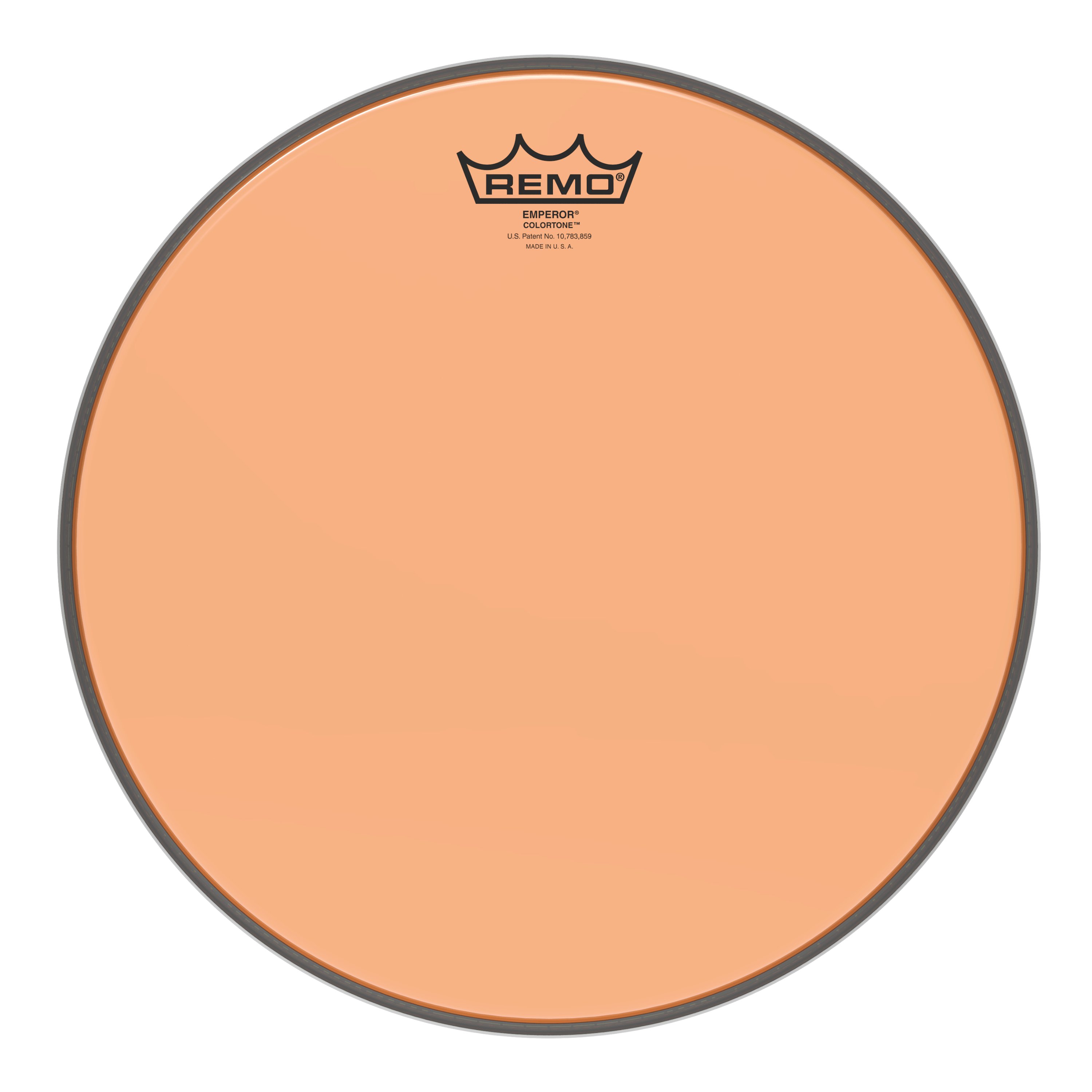 Remo Emperor Colortone Batter Drum Head - Orange - 13" - 449845-BE-0313-CT-OG.jpg
