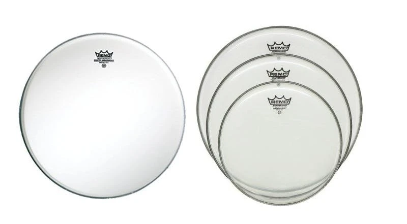 Remo Ambassador Clear Set 10/12/14 + Free 14" Snare Side - 104314-skins.jpg