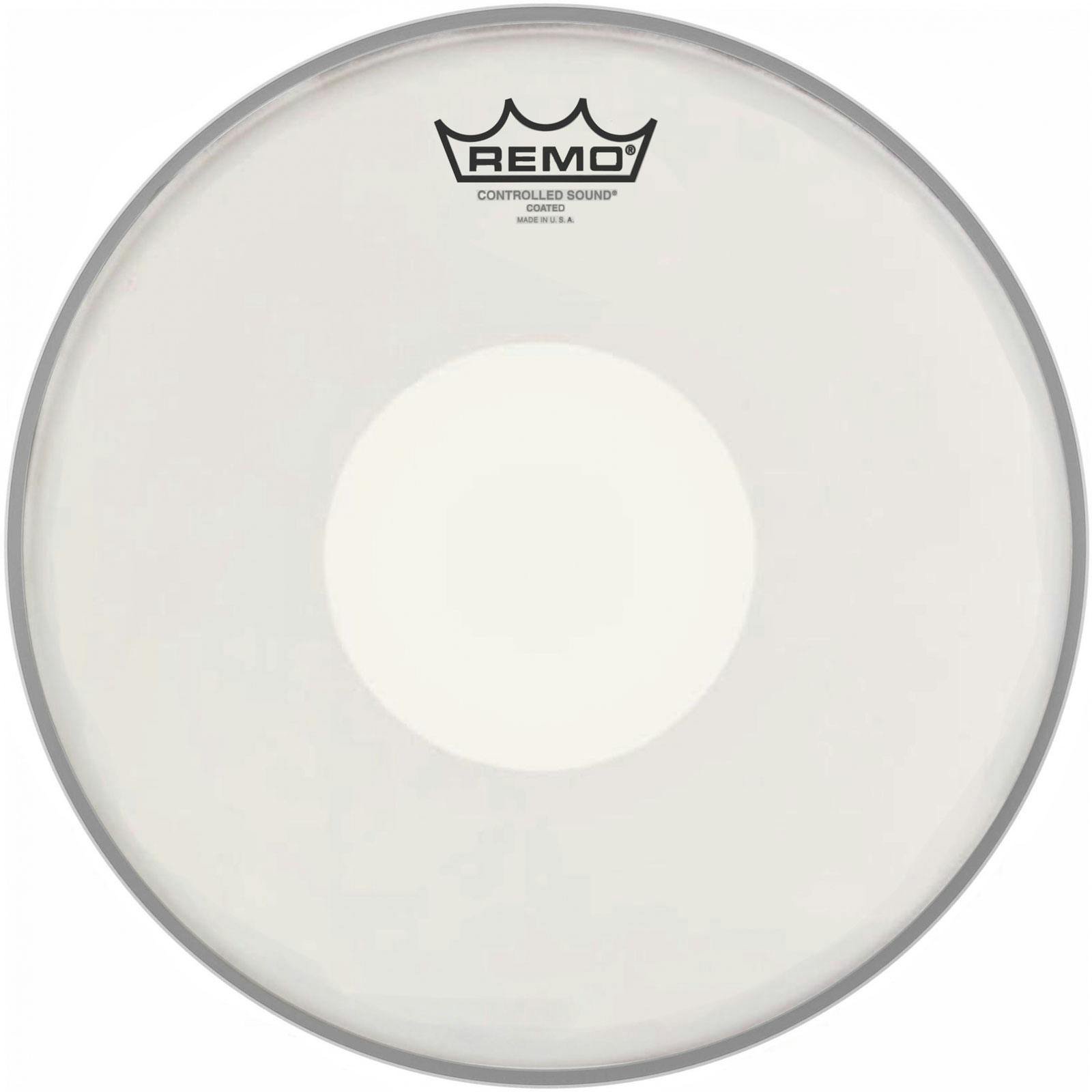 Remo 13" Controlled Sound Coated Snare Head with White Dot on the Bottom - 453843-1625834807588.jpg