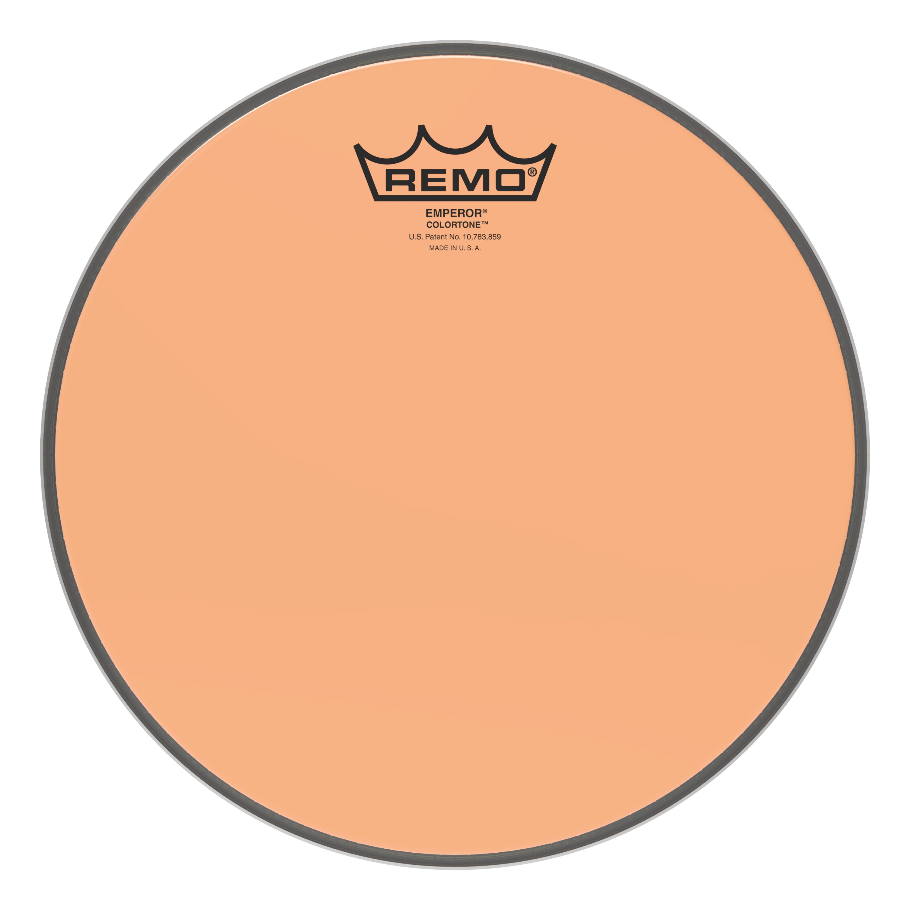 Remo Emperor Colortone Batter Drum Head - Orange - 10" - 449828-BE-0310-CT-OG.jpg