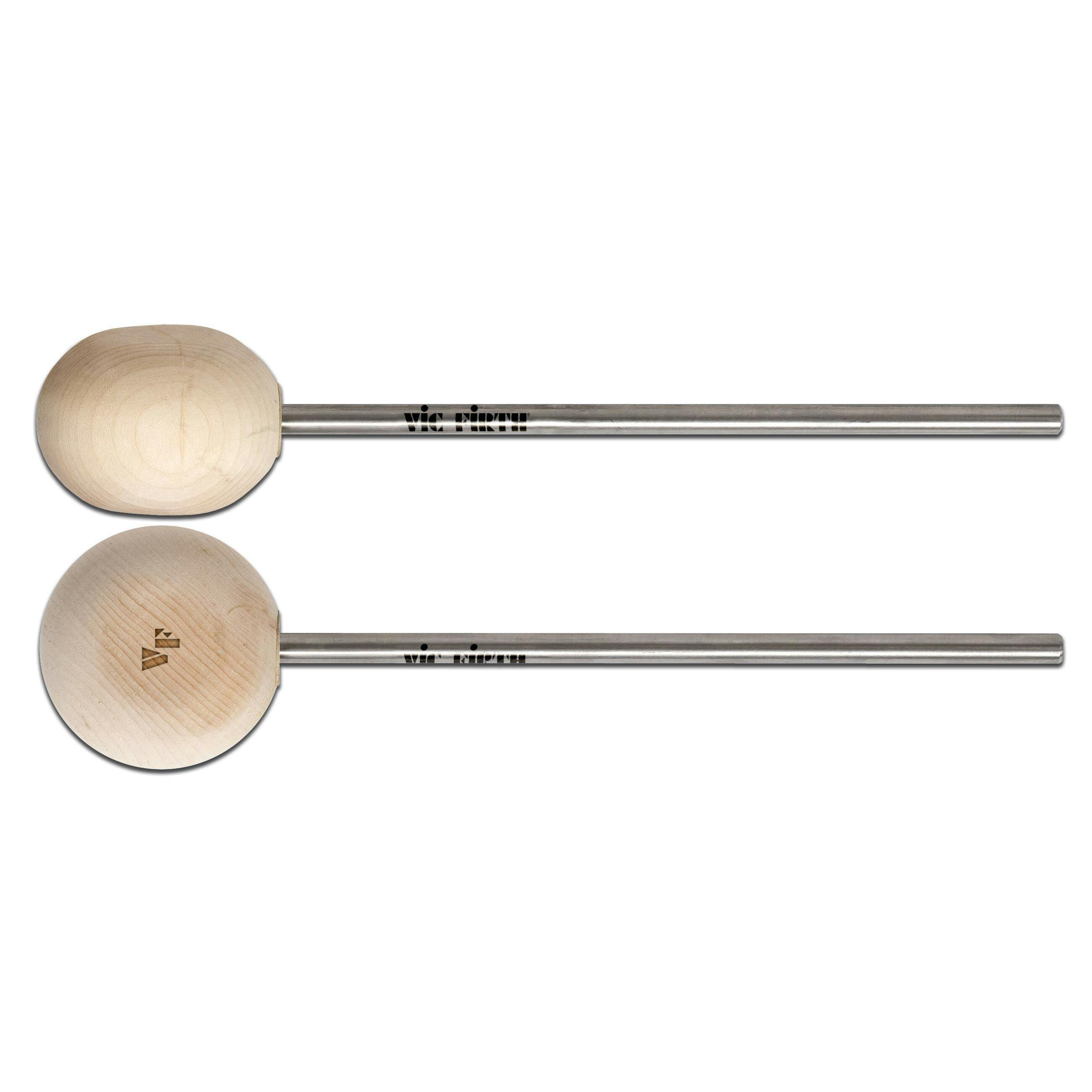 Vic Firth VicKick Pedal Beater - Hard Maple - Radial Head - 457485-JPG-VKB2_Vic Firth_VicKick Beaters_ Wood_Alternative Implements_PAIR_HORZ.jpg