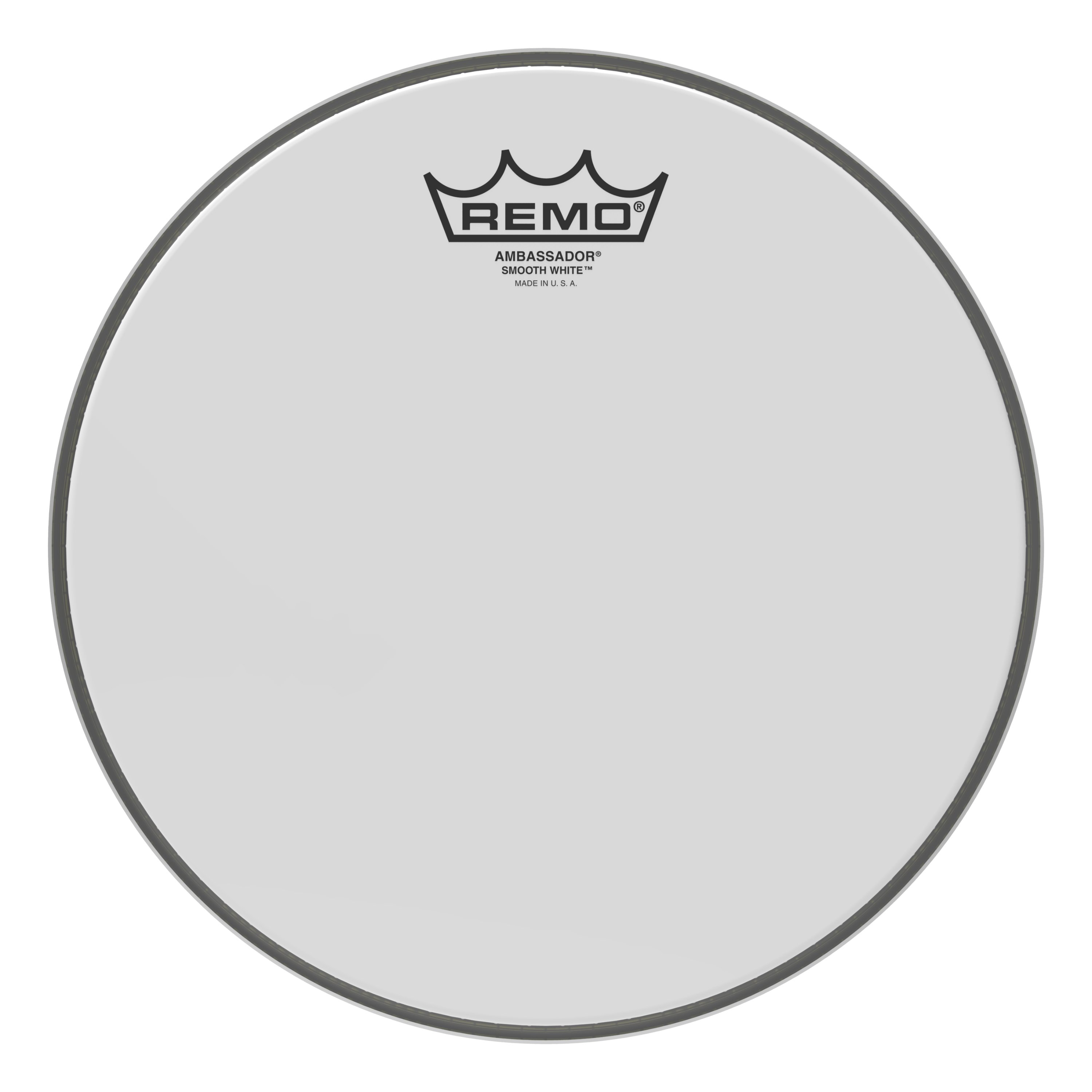 Remo 10" Ambassador Smooth White Tom / Snare Head - 449588-BA-0210-00.jpg