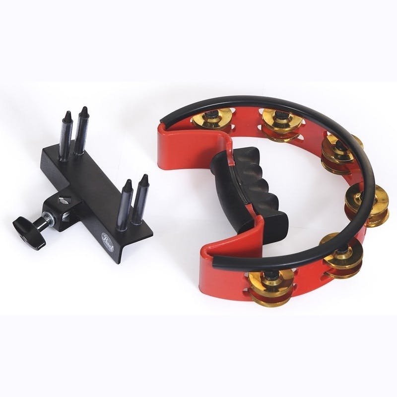 Pearl Ultra Grip Adjustable Volume Tambourine & Mount with Steel Jingles - 76901-tmp4F9E.jpg