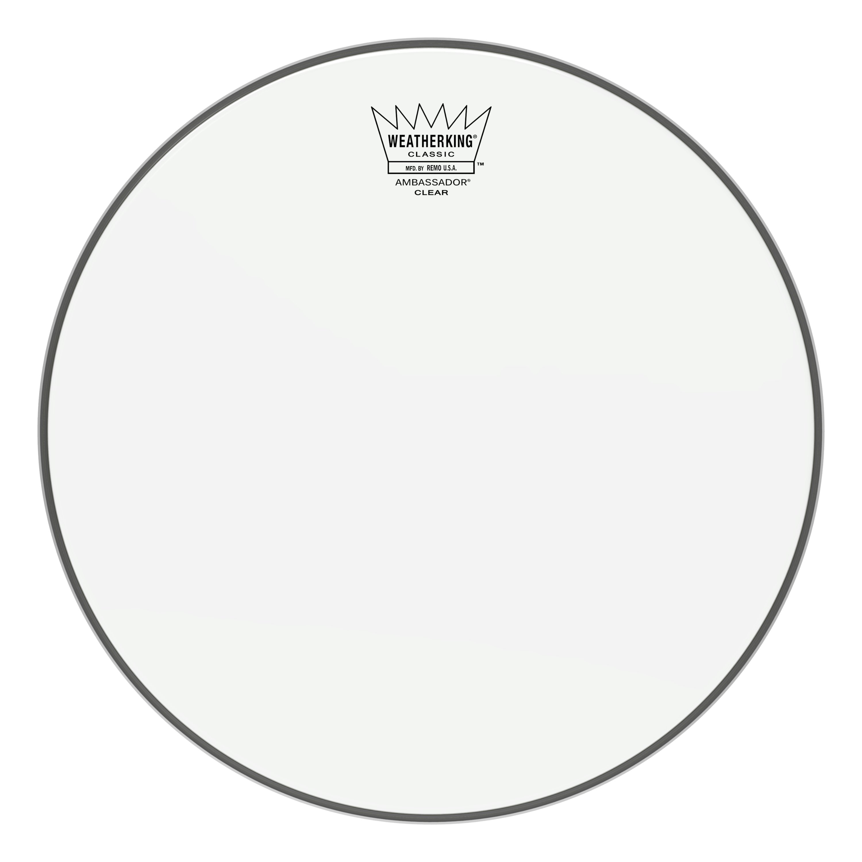 Remo 12" Ambassador Clear Batter for Vintage and Custom Drums - Classic Fit - 449682-CL-0312-BA.jpg