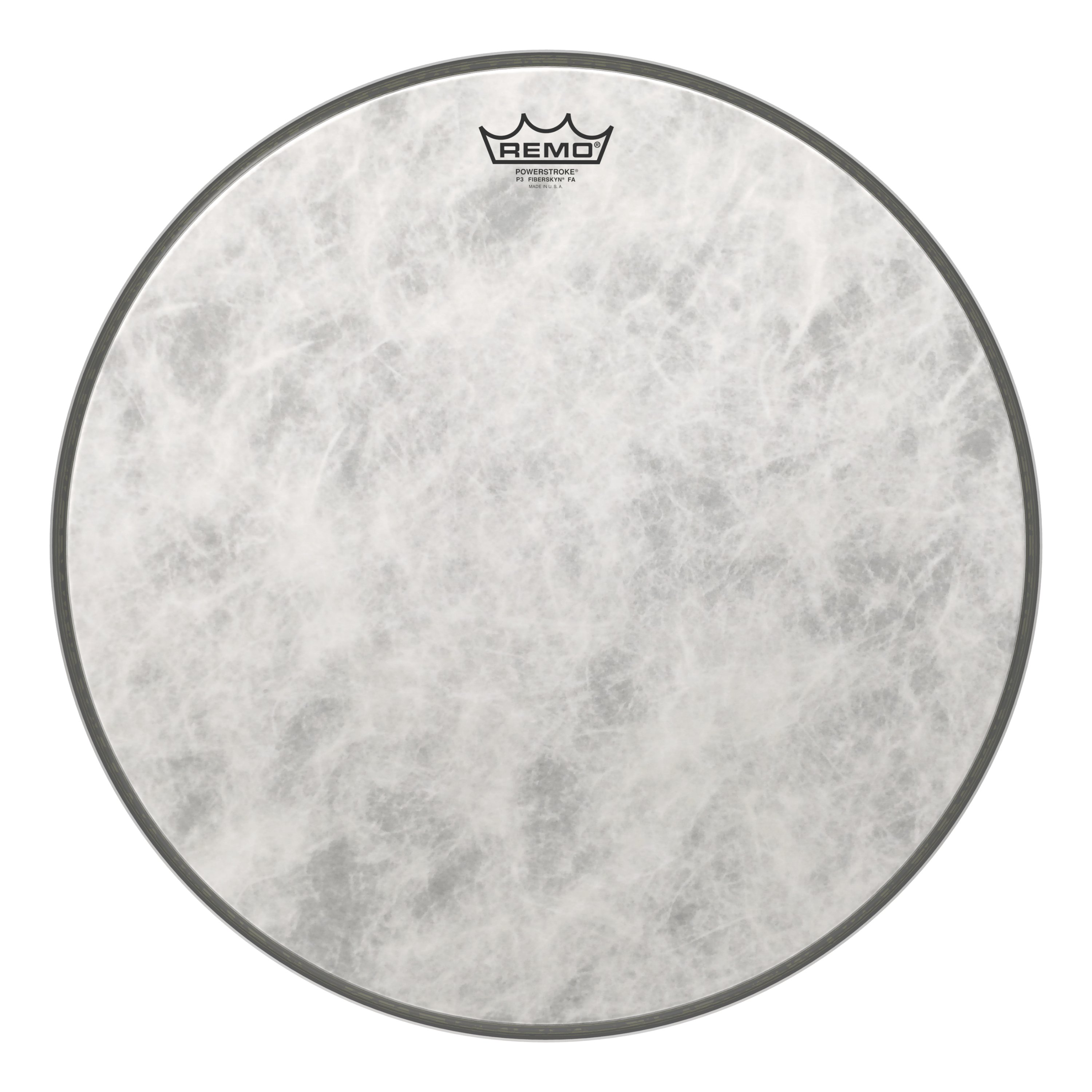 Remo Powerstroke 3 Fiberskyn 3 Medium Bass Drum Head - 18" - 448865-P3-1518-FA.jpg