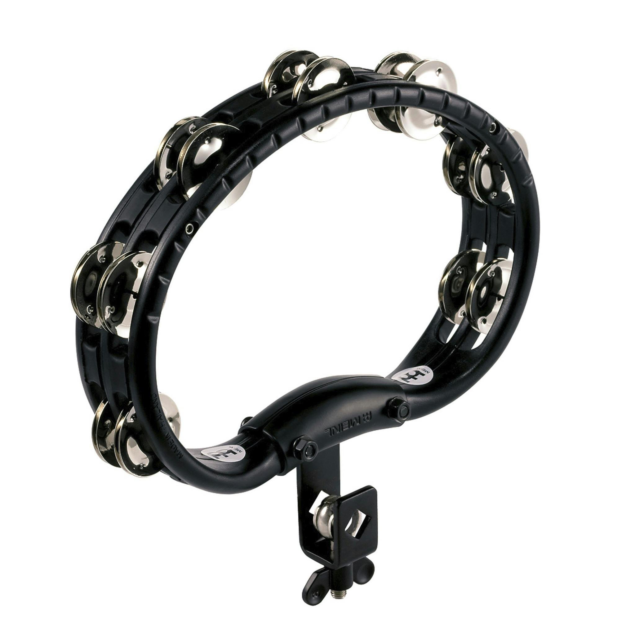Meinl Mountable Tambourine in Black with Steel Jingles - 60308-tmp5900.jpg