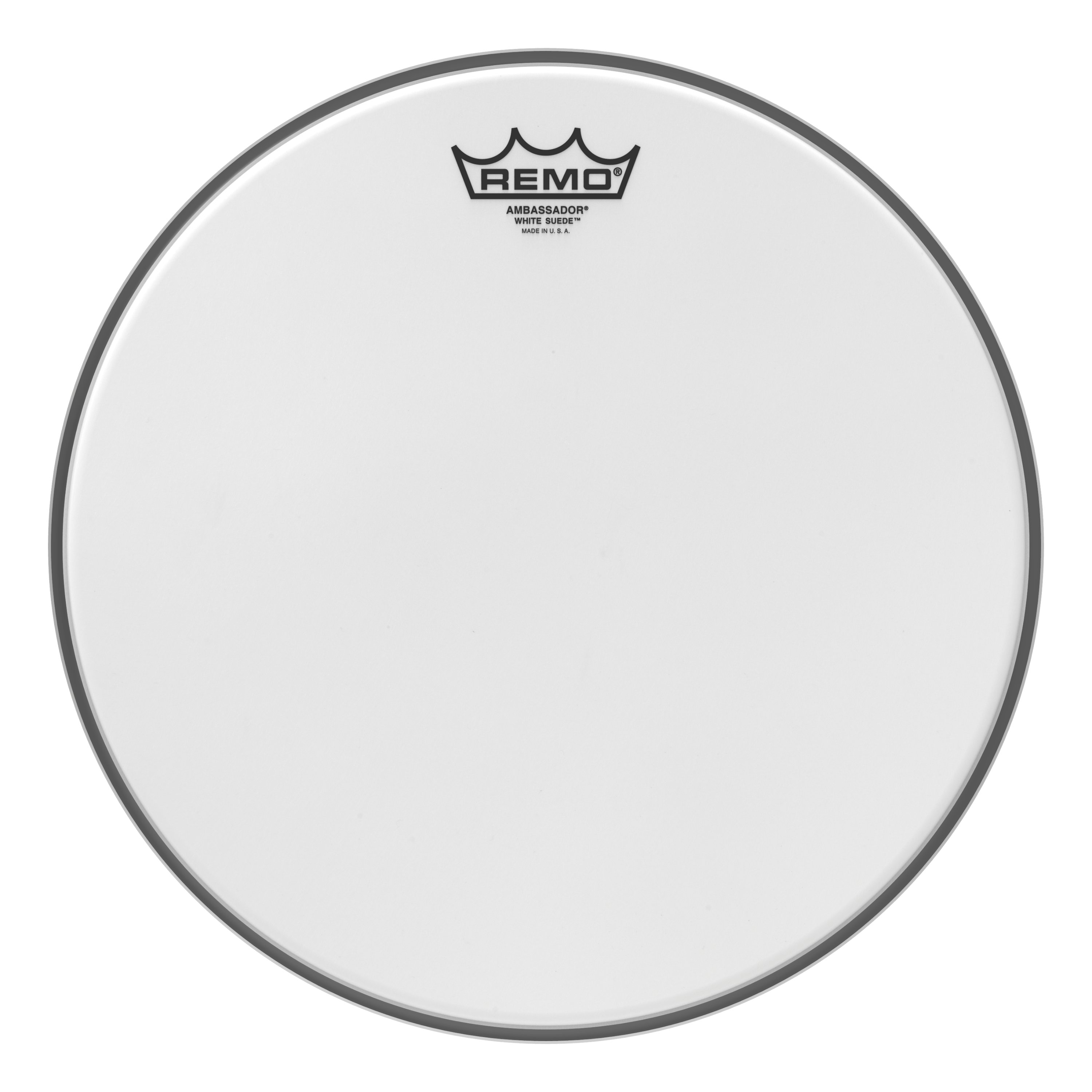 Remo 13" White Suede Ambassador Tom / Snare Head - 449641-BA-0813-WS (2).jpg