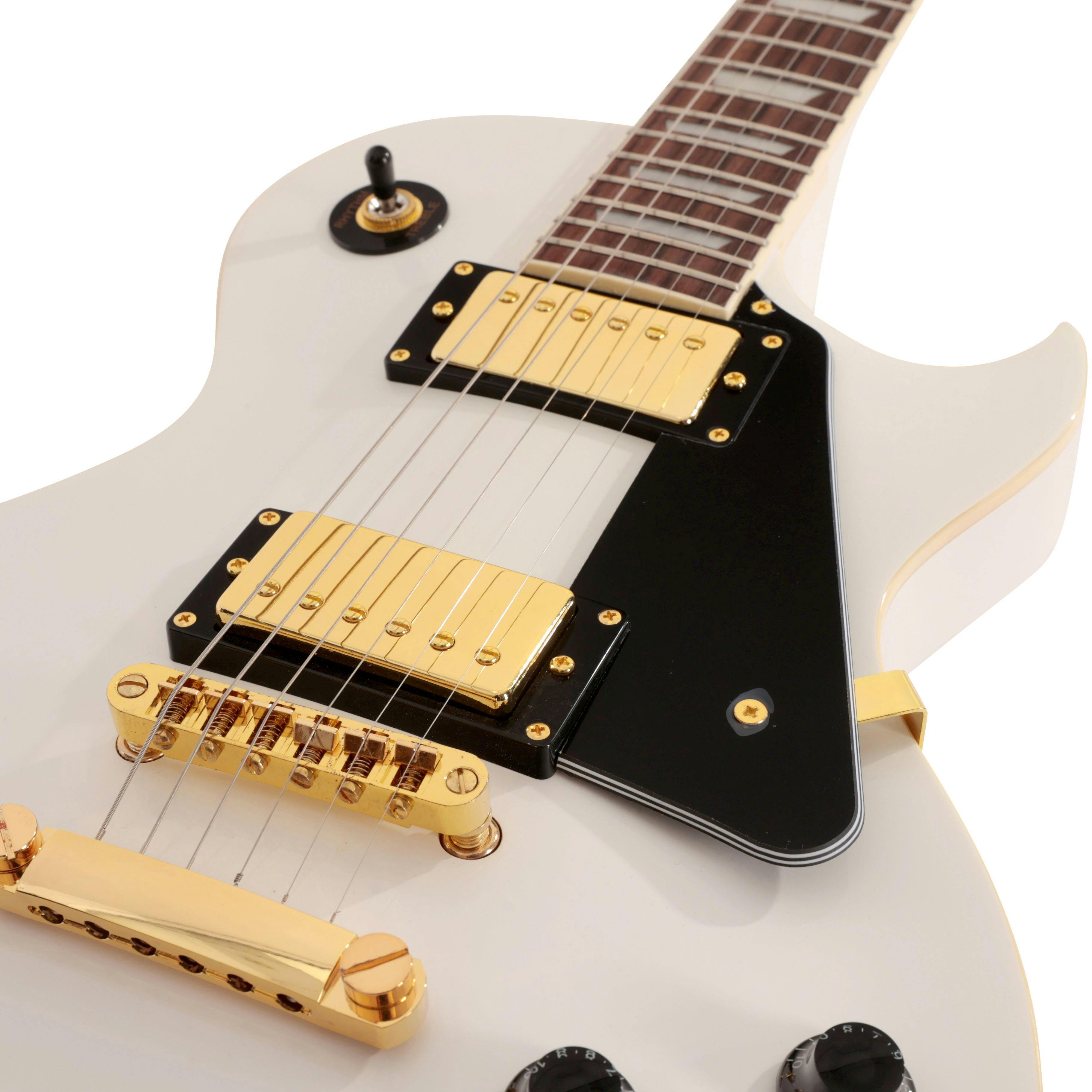 EastCoast L1 Electric Guitar in White Rosewood Fretboard and Gold Hardware - EC-L1-WH-GH-EastCoast-L1-Electric-Guitar-in-White-Pickups.jpg