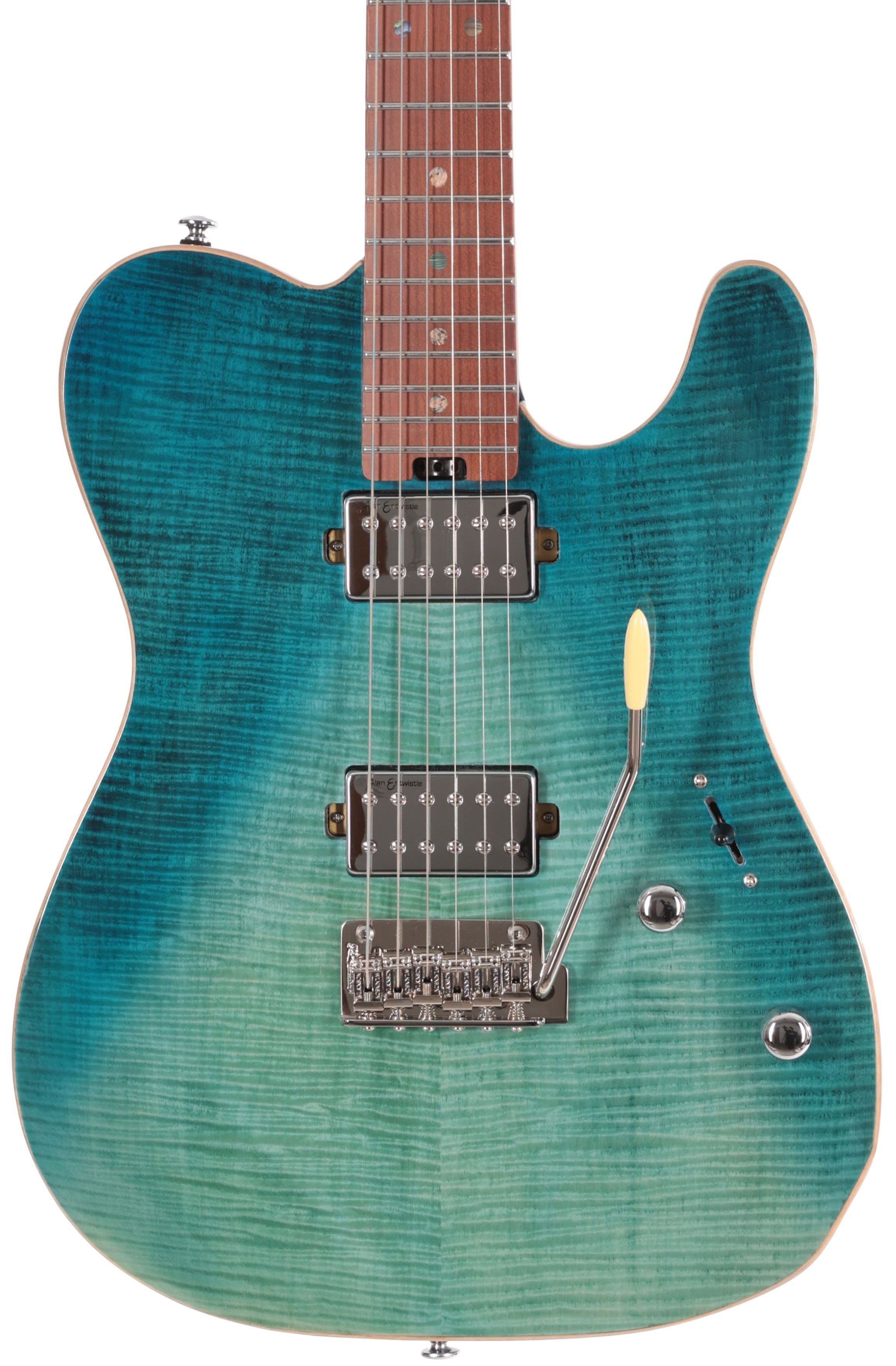 Soloking MT-1 Custom Flame Maple Top Electric Guitar in Blue Wakesurf - MT-1MODERN-BW-Soloking-MT-1-Modern-Flame-Maple-Top-Electric-Guitar-in-Blue-Wakesurf-Hero.jpg