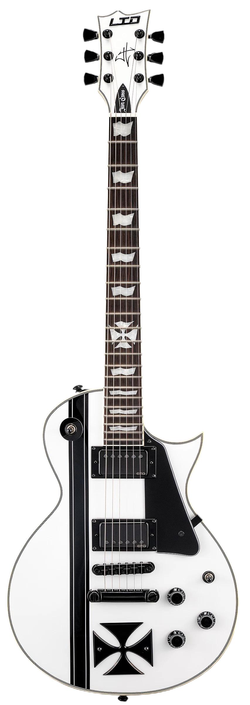 ESP LTD Iron Cross Electric Guitar in Snow White - IRONCROSSSWH (2).jpg