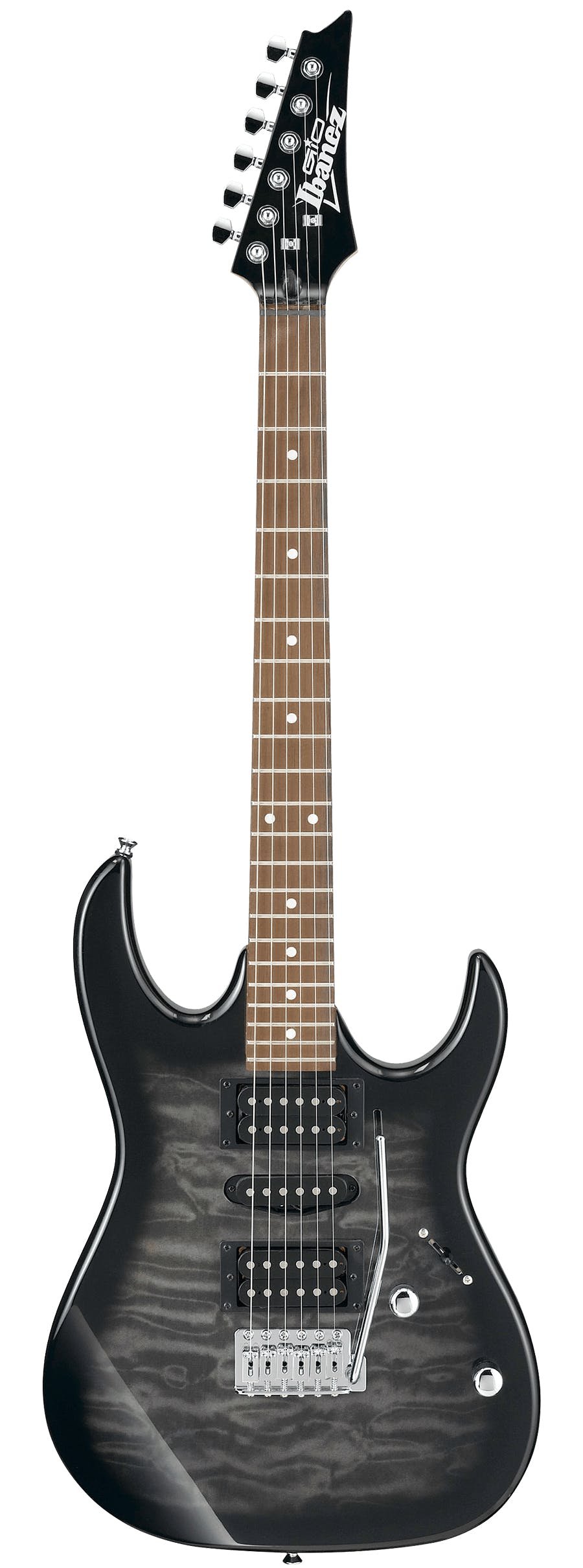 Ibanez GIO Series GRX70QATKS Electric Guitar in Transparent Black