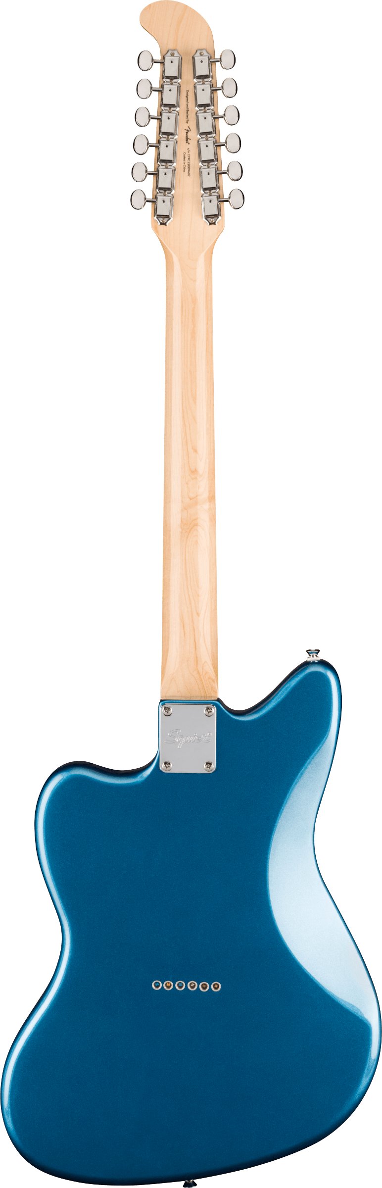 Squier Paranormal Jazzmaster XII 12-String Electric Guitar in Lake Placid Blue - 0377050502-Squier-Paranormal-Jazzmaster-XII-Lake-Placid-Blue-Back.jpg