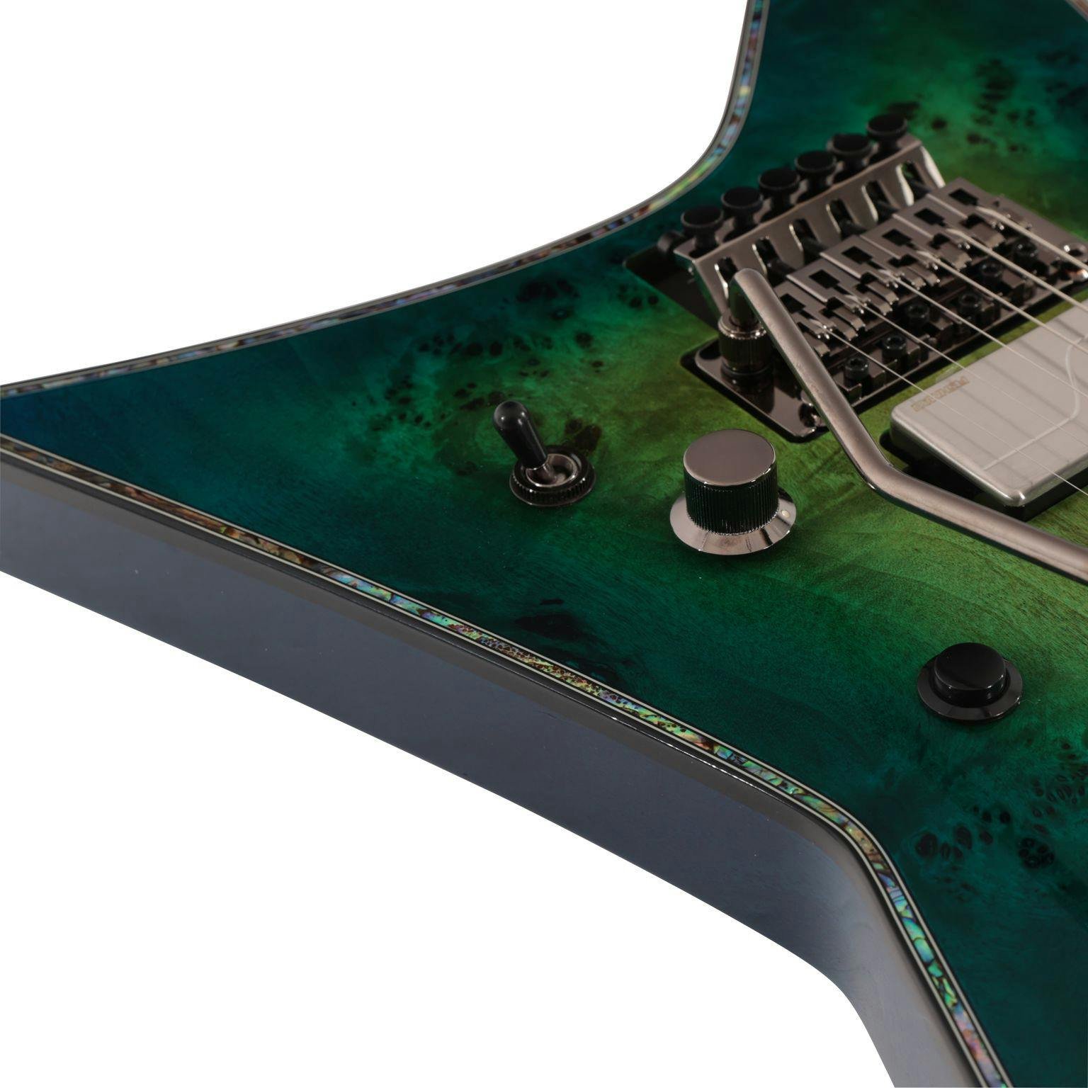 BC Rich Ironbird Extreme Exotic Floyd Rose Guitar In Cyan Blue - EXIRONFRCB-2.jpg