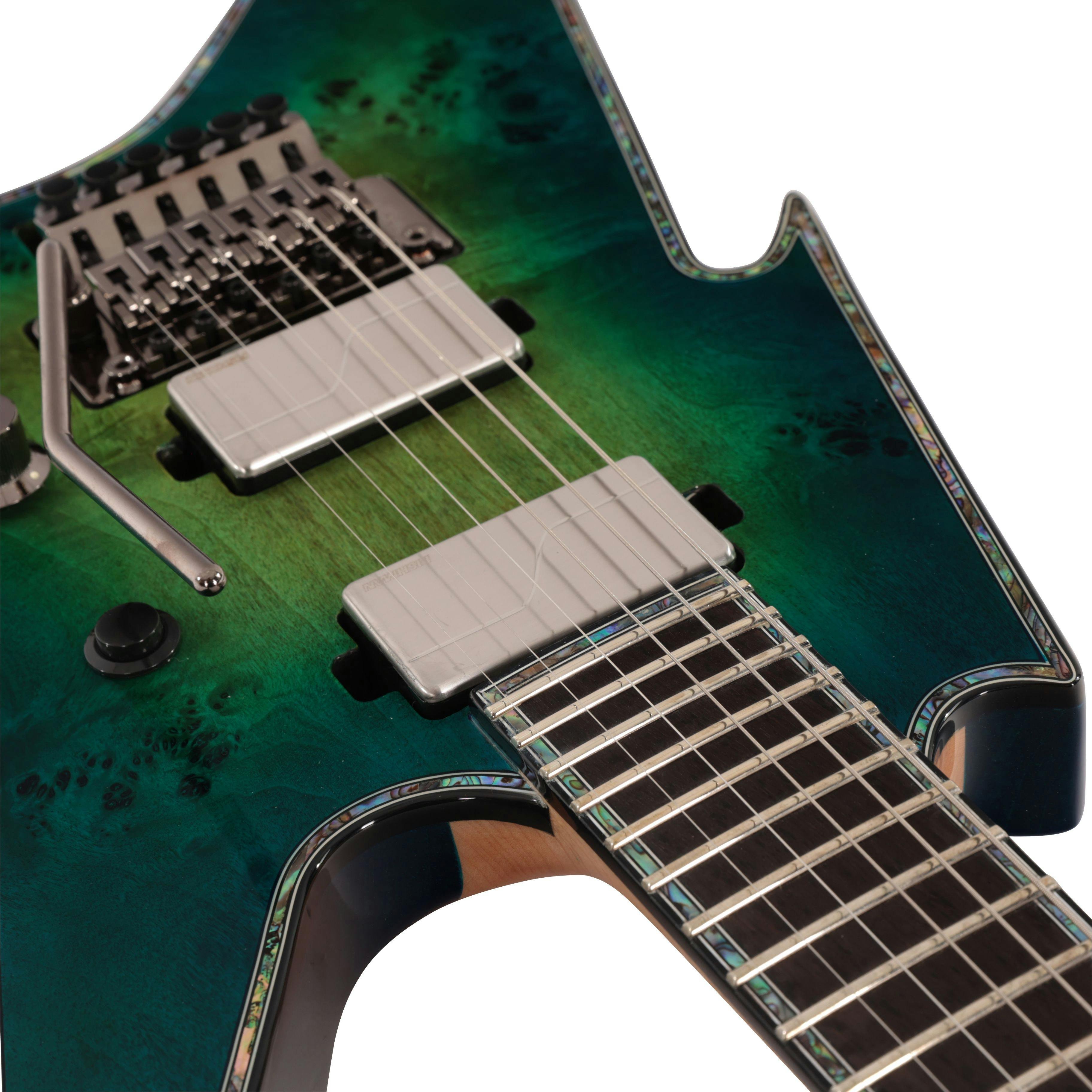 BC Rich Ironbird Extreme Exotic Floyd Rose Guitar In Cyan Blue - EXIRONFRCB-3.jpg