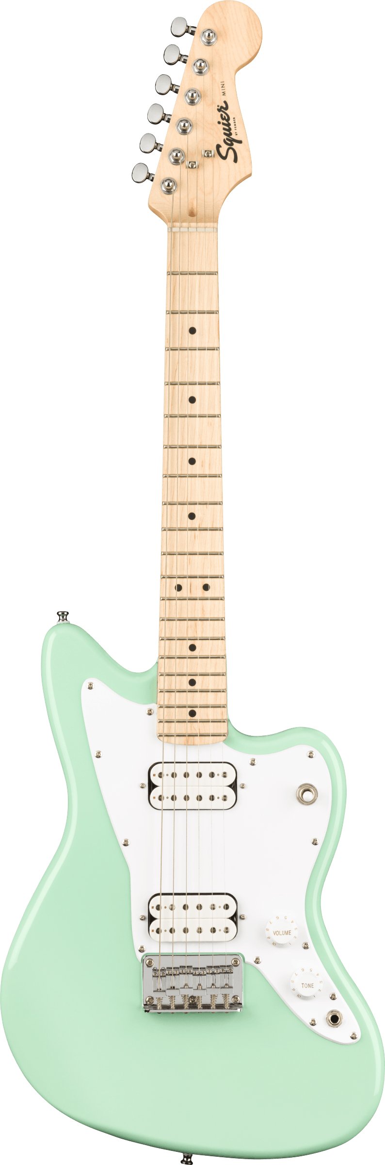 Squier Mini Jazzmaster Electric Guitar in Seafoam Green
