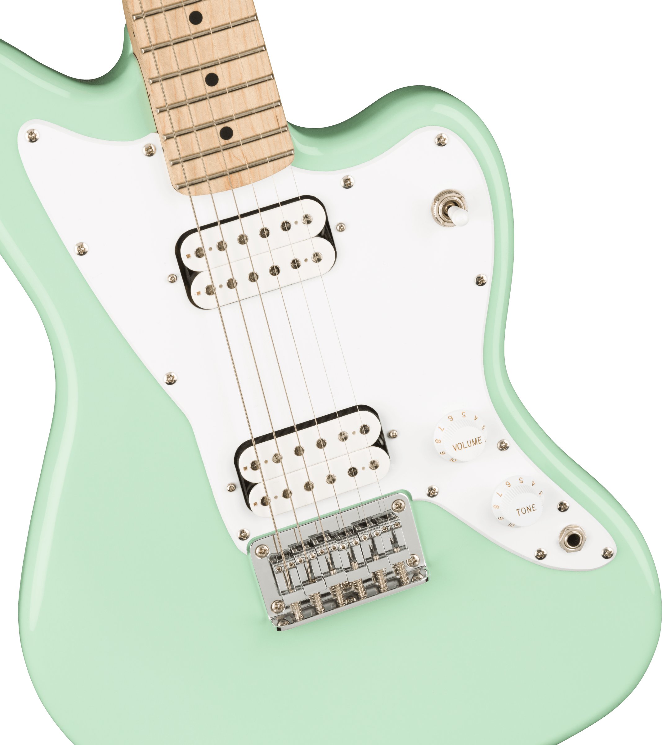Squier Mini Jazzmaster Electric Guitar in Seafoam Green - 390847-0370125557_gtr_frtbdydtl_001_nr.jpg