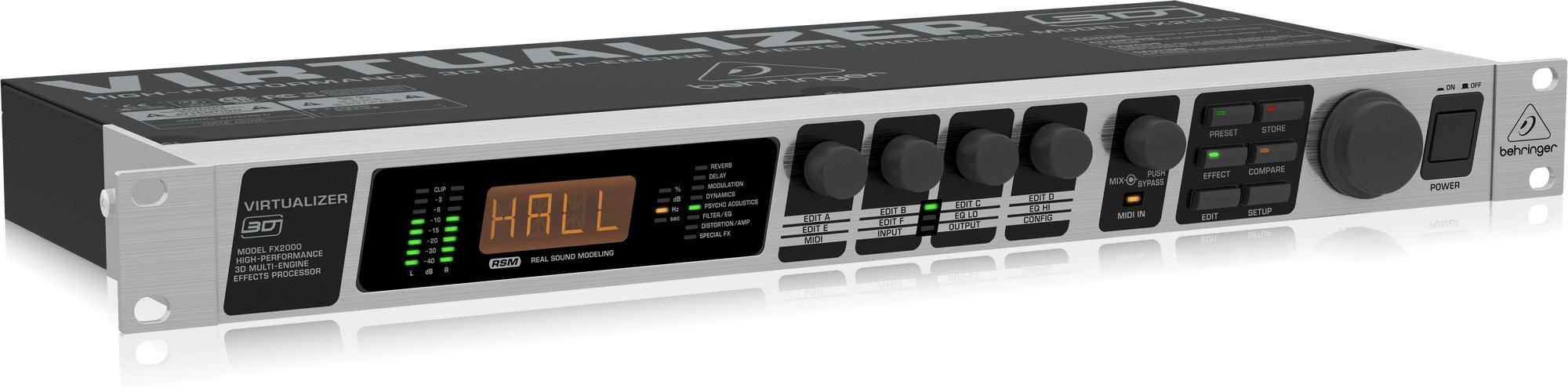 ギター Behringer Virtualizer 3D FX2000 Behringer FX2000 High-Performance 3D Multi-Engine Effects