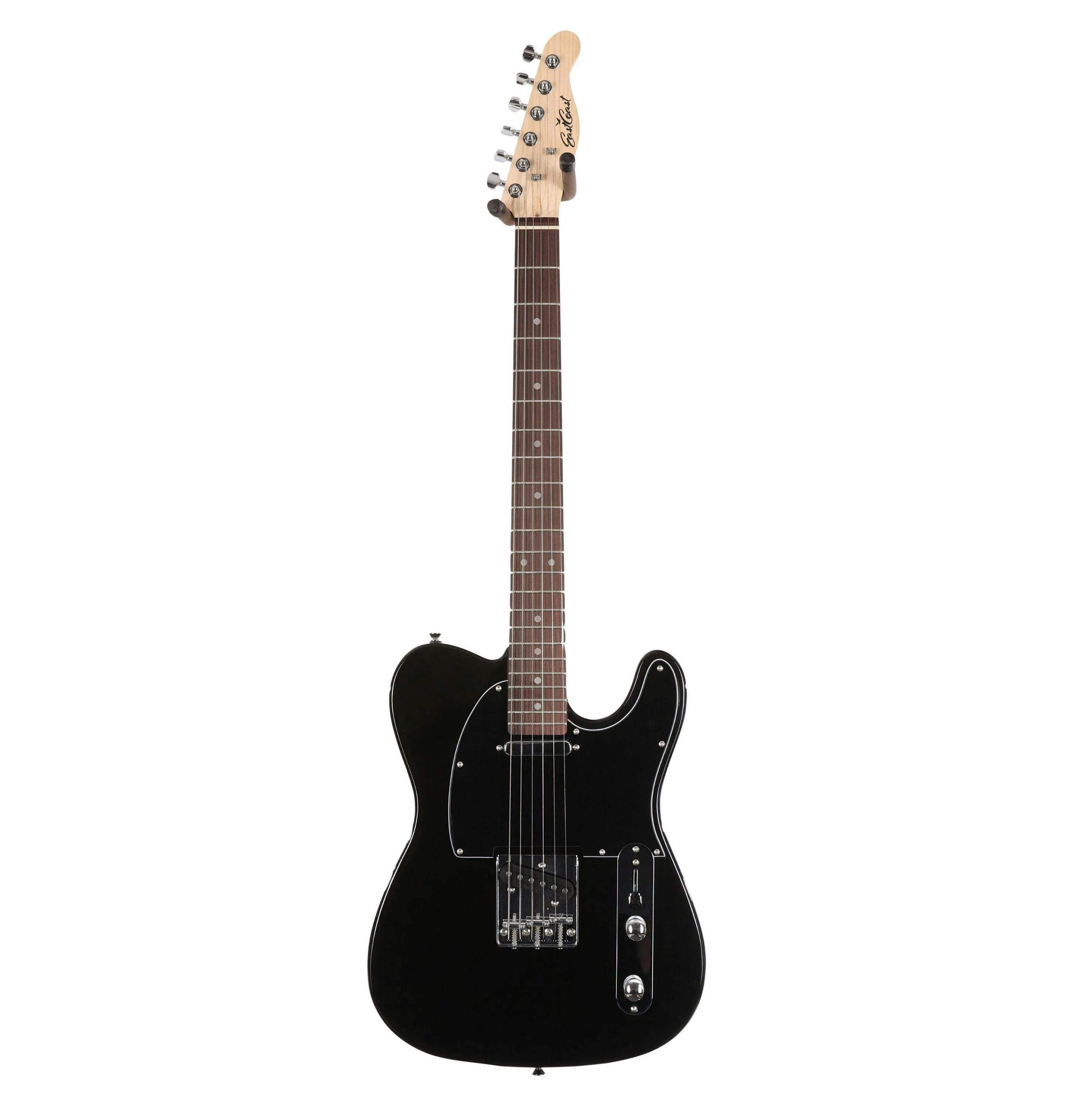 EastCoast T1 Electric Guitar in Black with Rosewood Fretboard - 477377-EastCoast T1 Electric Guitar in Black Rosewood Fingerboard 2.jpg