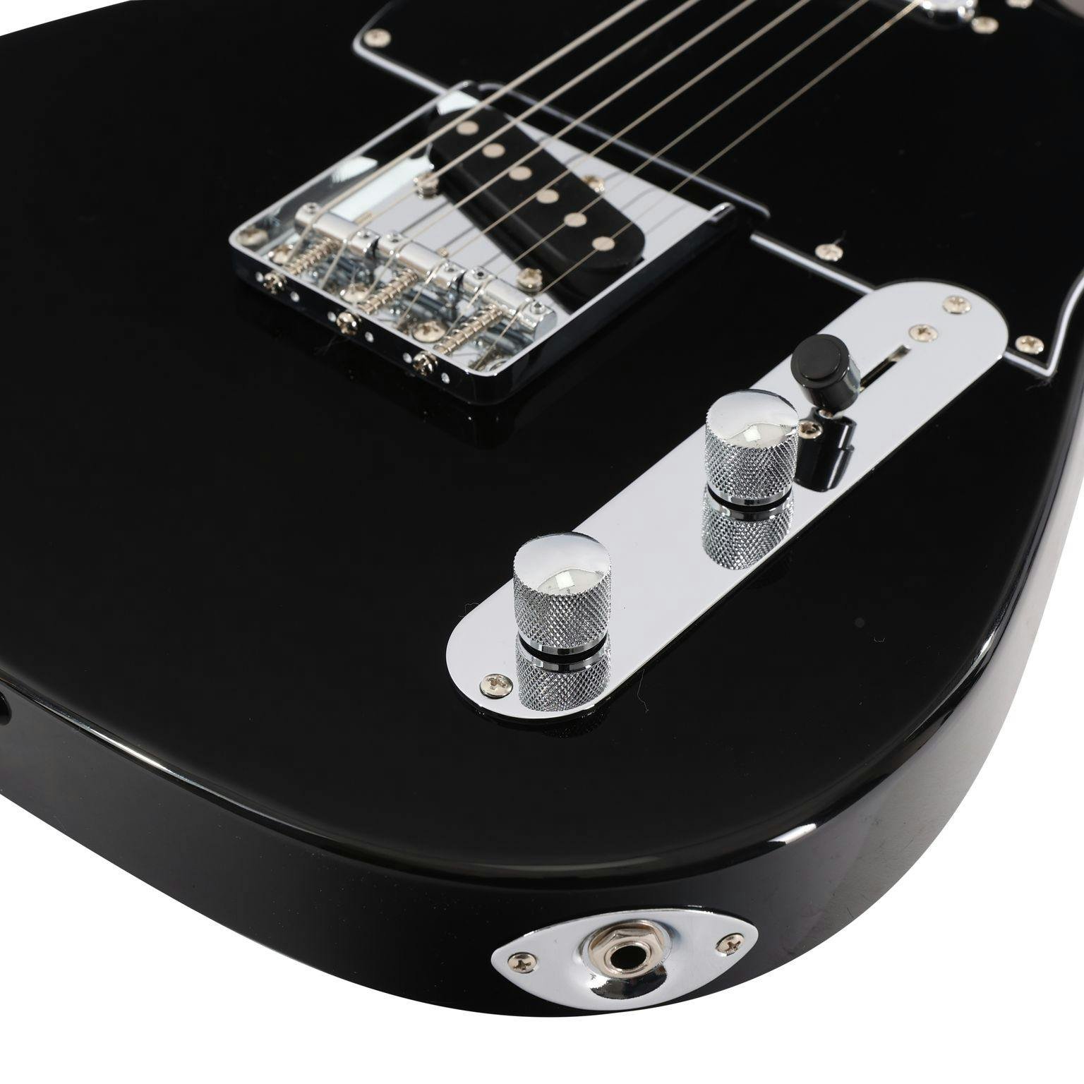 EastCoast T1 Electric Guitar in Black with Rosewood Fretboard - 477380-EastCoast T1 Electric Guitar in Black Rosewood Fingerboard 5.jpg