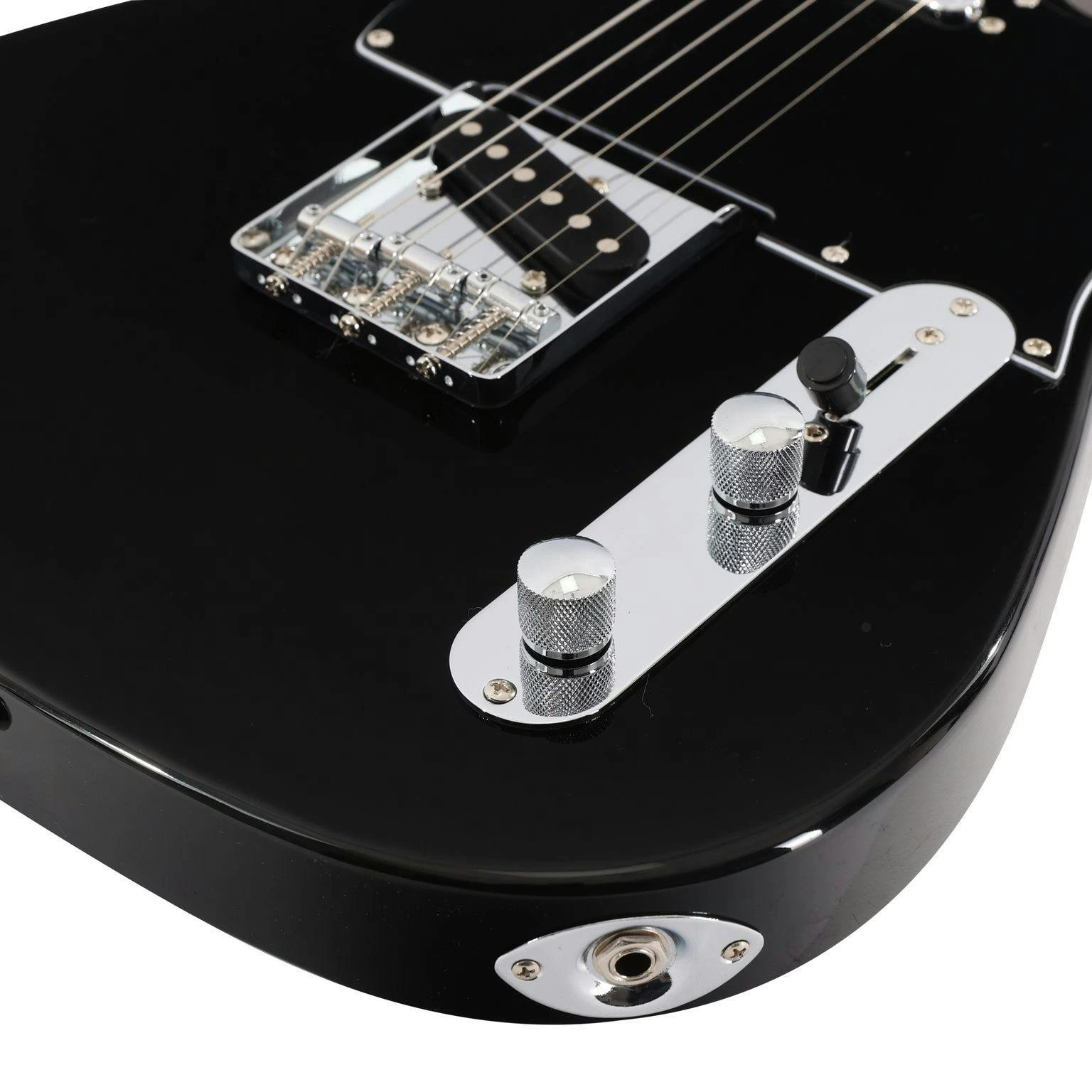 EastCoast T1 Electric Guitar in Black with Rosewood Fretboard - 477380-EastCoast T1 Electric Guitar in Black Rosewood Fingerboard 5.jpg