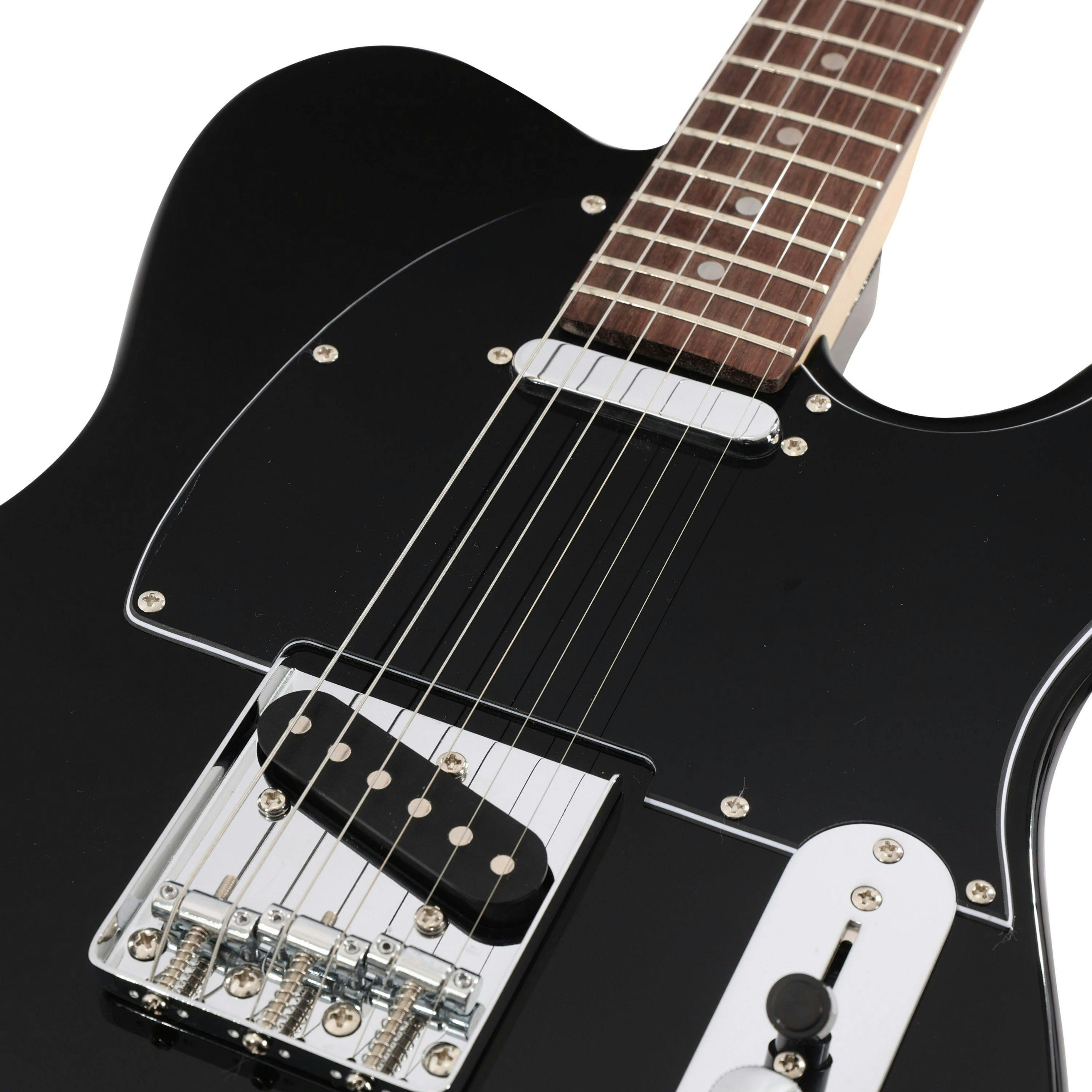 EastCoast T1 Electric Guitar in Black with Rosewood Fretboard - 477381-EastCoast T1 Electric Guitar in Black Rosewood Fingerboard 6.jpg