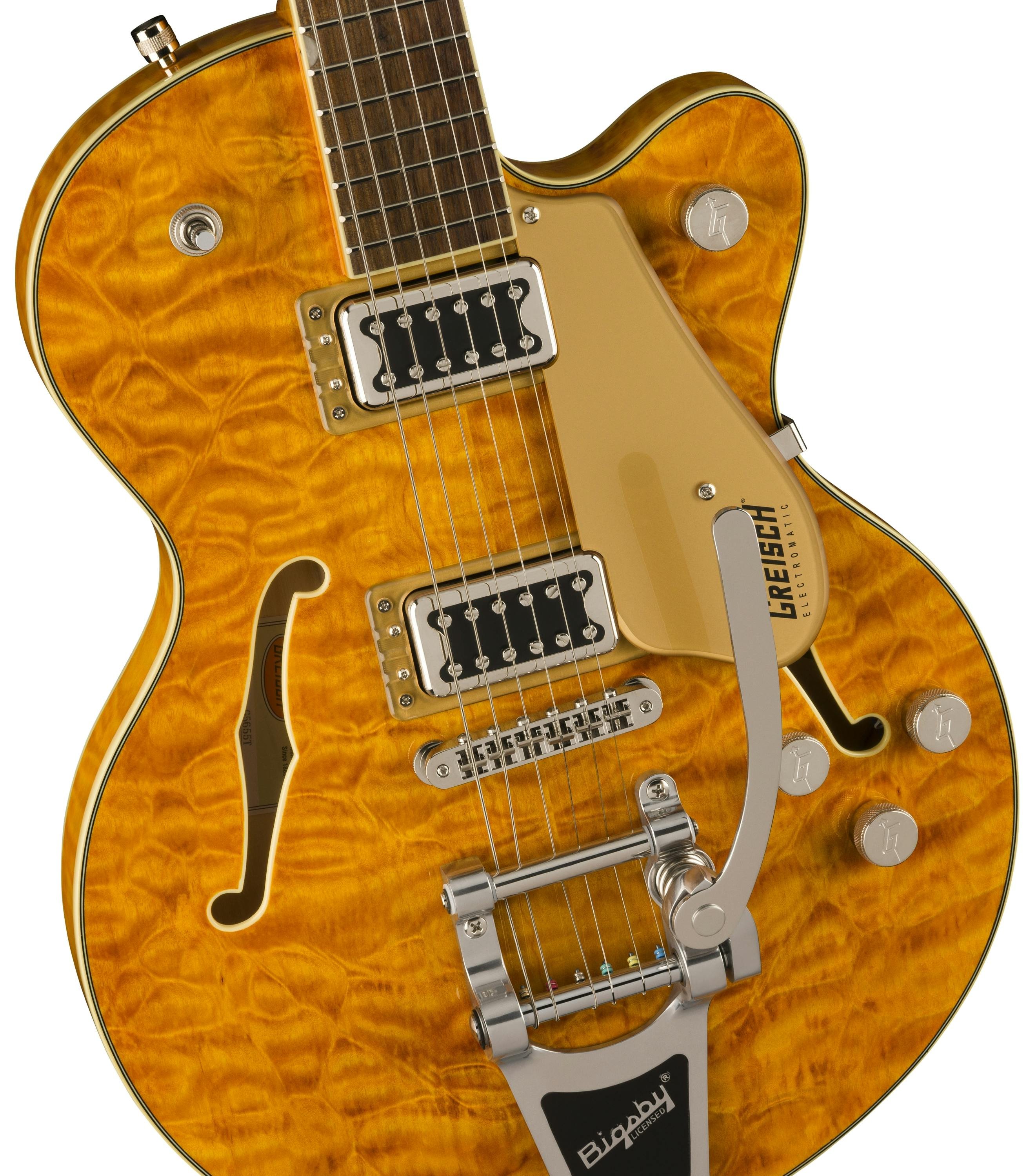 Gretsch G5655T QM Electromatic Center Block Jr. Single Cut Semi