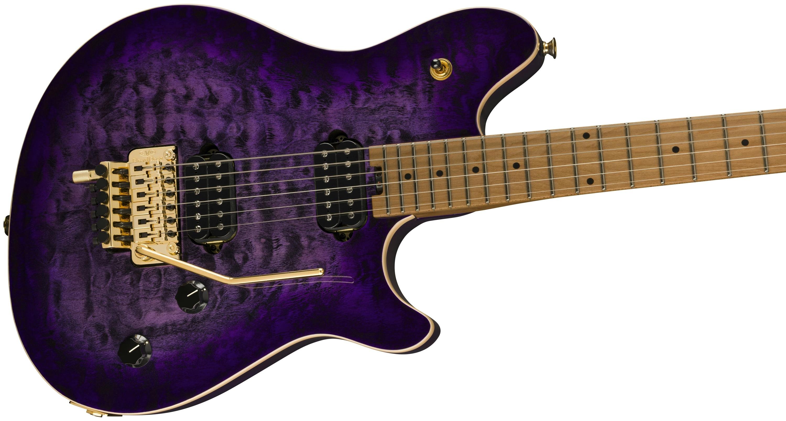 EVH Wolfgang Special QM Electric Guitar in Purple Burst