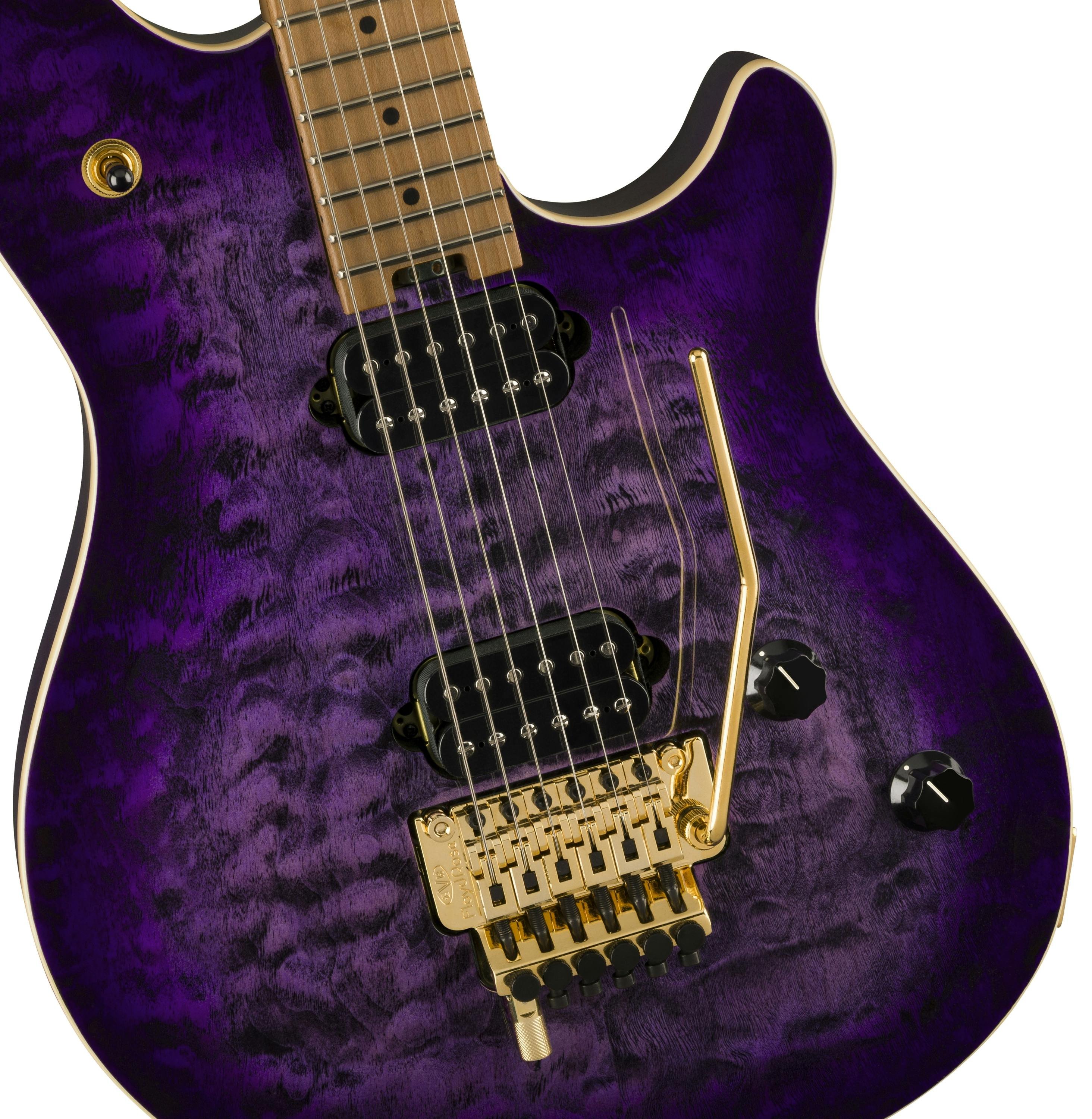 EVH Wolfgang Special QM Electric Guitar in Purple Burst - 5107701593-EVH-Wolfgang-Special-QM-Purple-Burst-Pickups.jpg