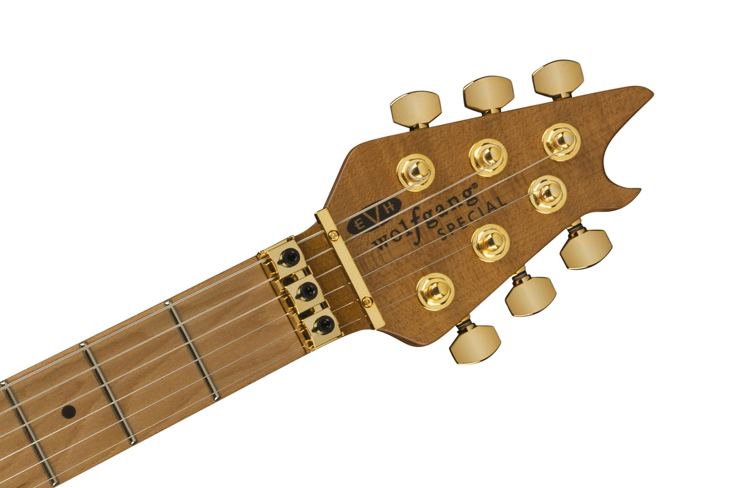 EVH Wolfgang Special QM Electric Guitar in Purple Burst - 5107701593-EVH-Wolfgang-Special-QM-Purple-Burst-Headstock.jpg