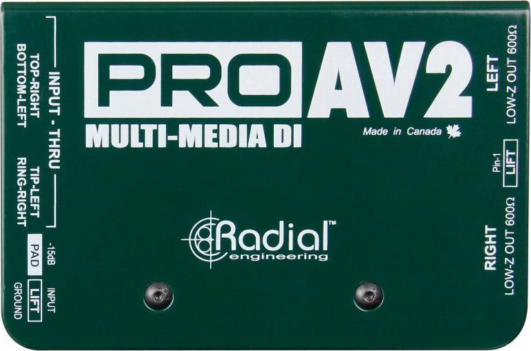 Radial PRO-AV2 2 channel passive DI box for Media and AV Systems - RADIALPROAV2-proav2_4-hirez-768x509.jpg