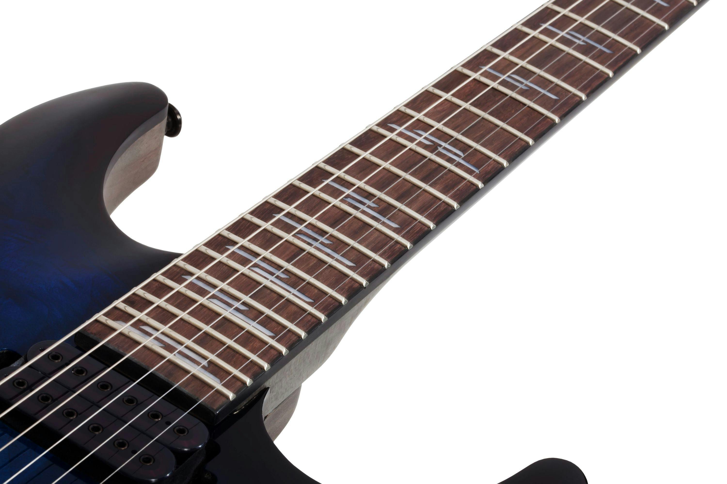 Schecter Omen Elite 6 in See Thru Blue Burst - 408899-OMEN ELITE-6 STBB 2452 INLAYS.jpg