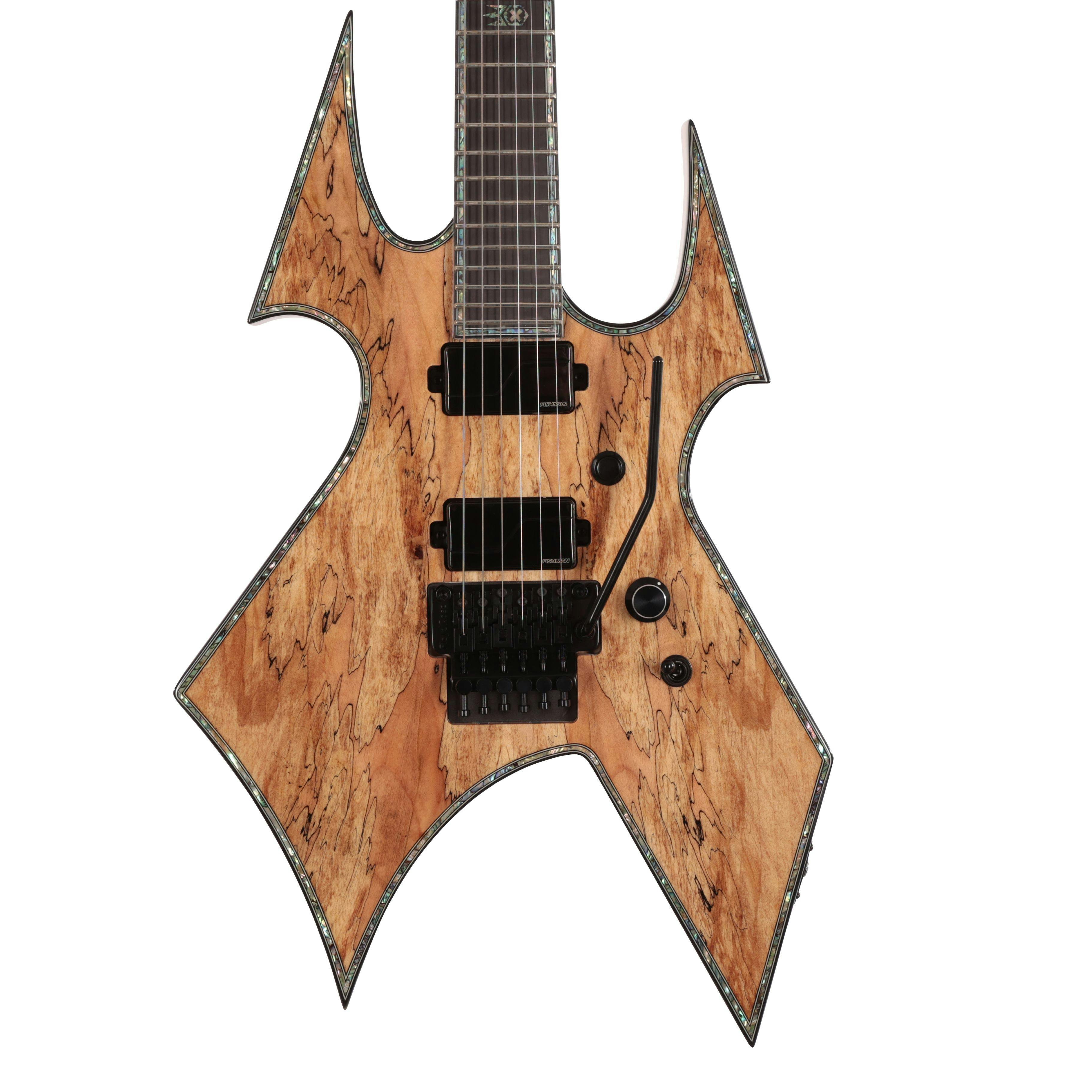 BC Rich Extreme Series Warbeast Exotic Electric Guitar with Floyd Rose in Spalted Maple - EXWBFRSM-1.jpg