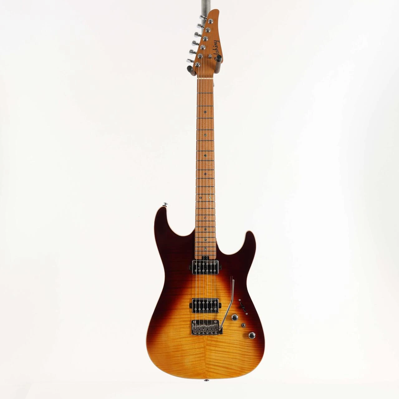 Soloking MS-1 Custom Electric Guitar with Flame Maple Top in Fire Wakesurf - MS-1CUSTOM-FW (3).jpg